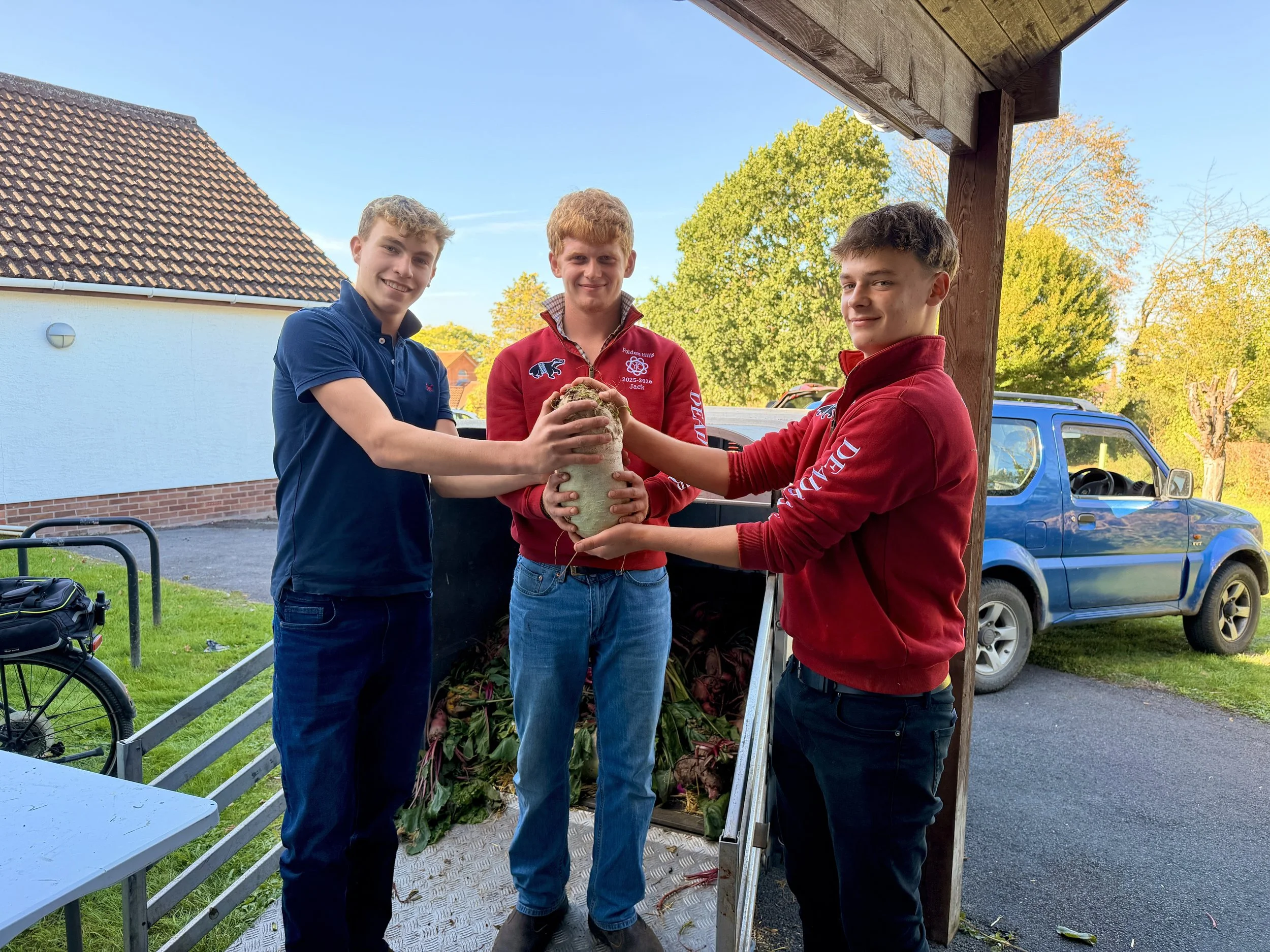 Polden Hills young farmers helping out at The Great Polden Hills mangelwurzel day 2026