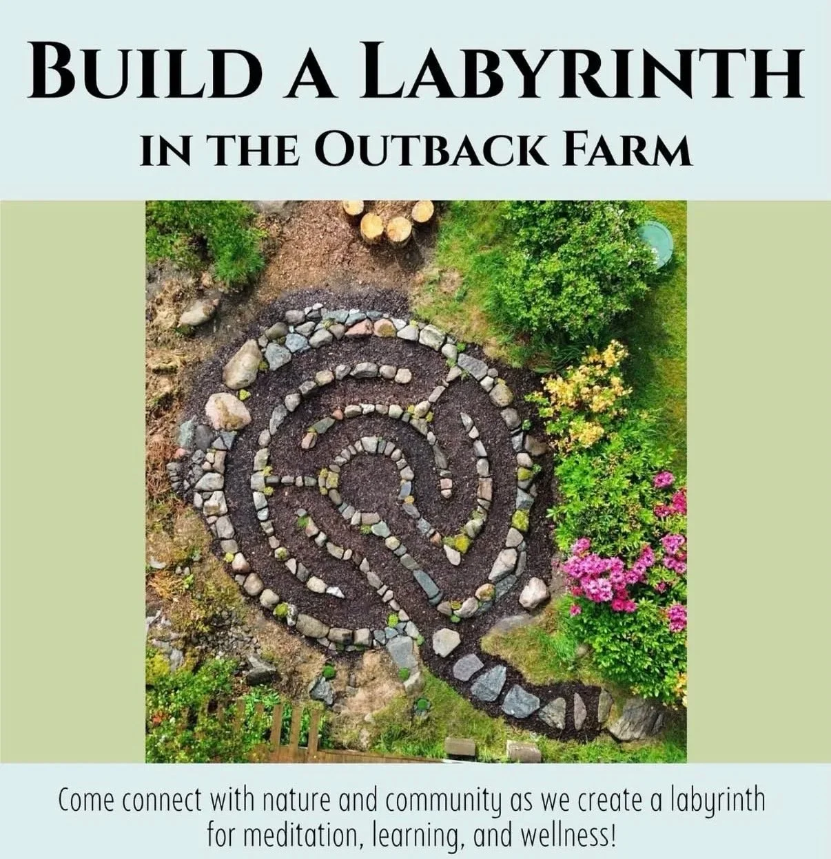 Western Washington University Outback Farm Labyrinth Build