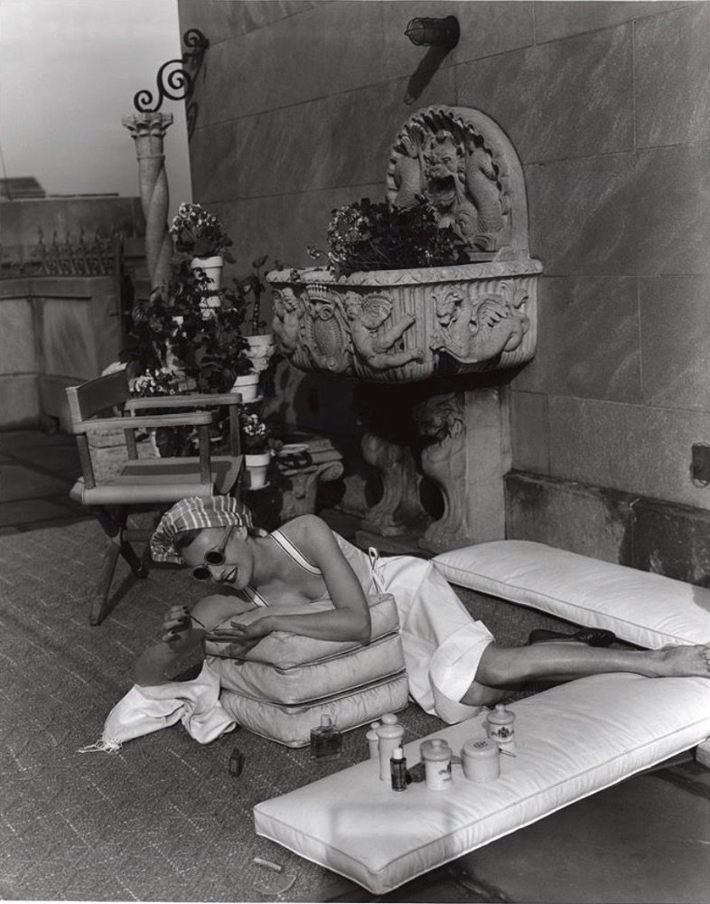 Model Giving Herself Manicure, Vogue, May 1943