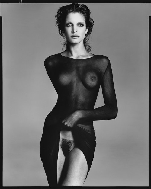 Stephanie Seymour, dress by Comme des Garçons, New York, May 10, 1992