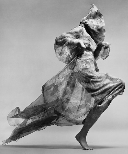 Jean Shrimpton, evening dress by Cardin, Paris, January 1970