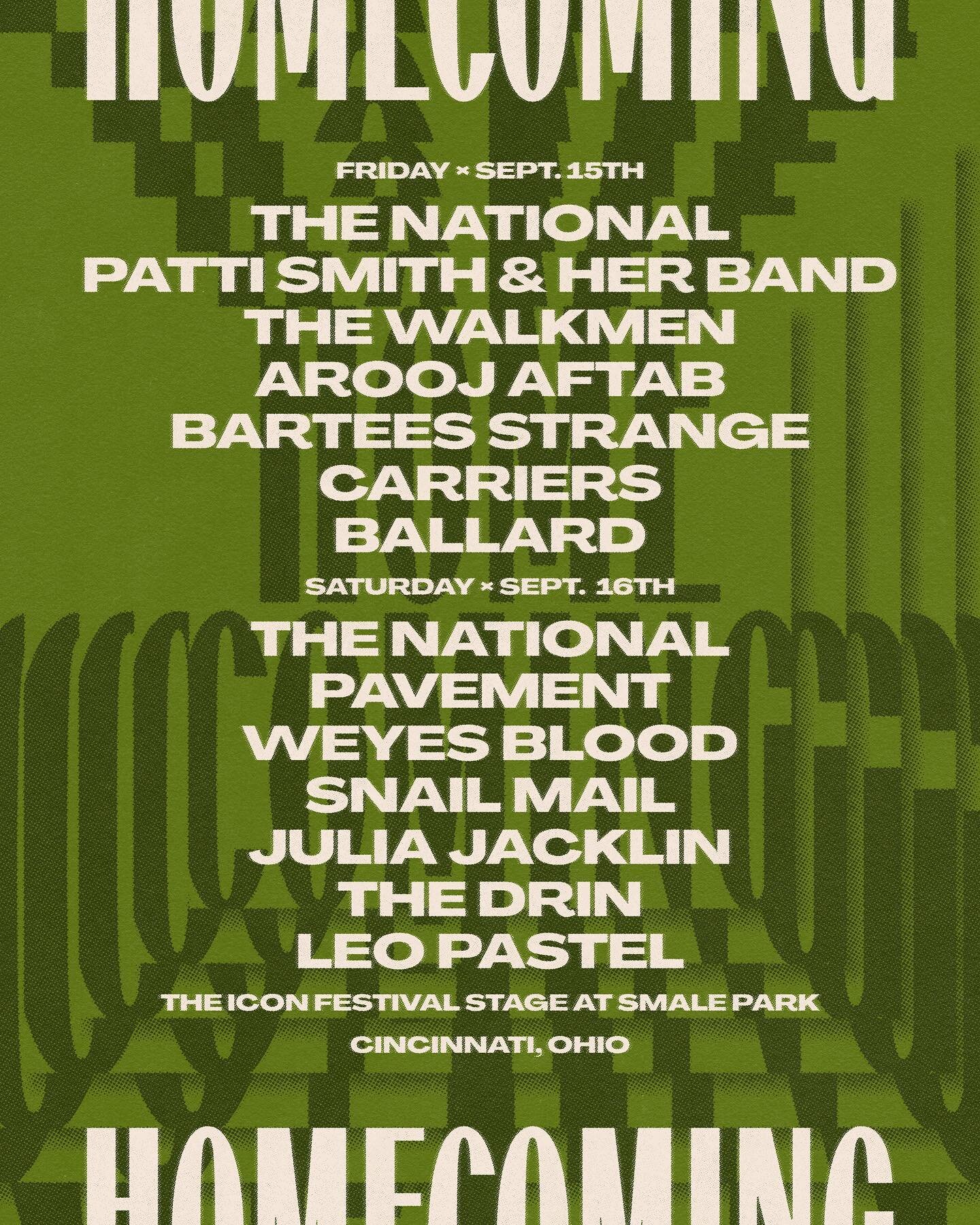 Been really excited about this for a while now! Can&rsquo;t wait to share the stage with all these incredible musicians. Big love to @thenational for the invite! See y&rsquo;all in September 🙌🙌🙌