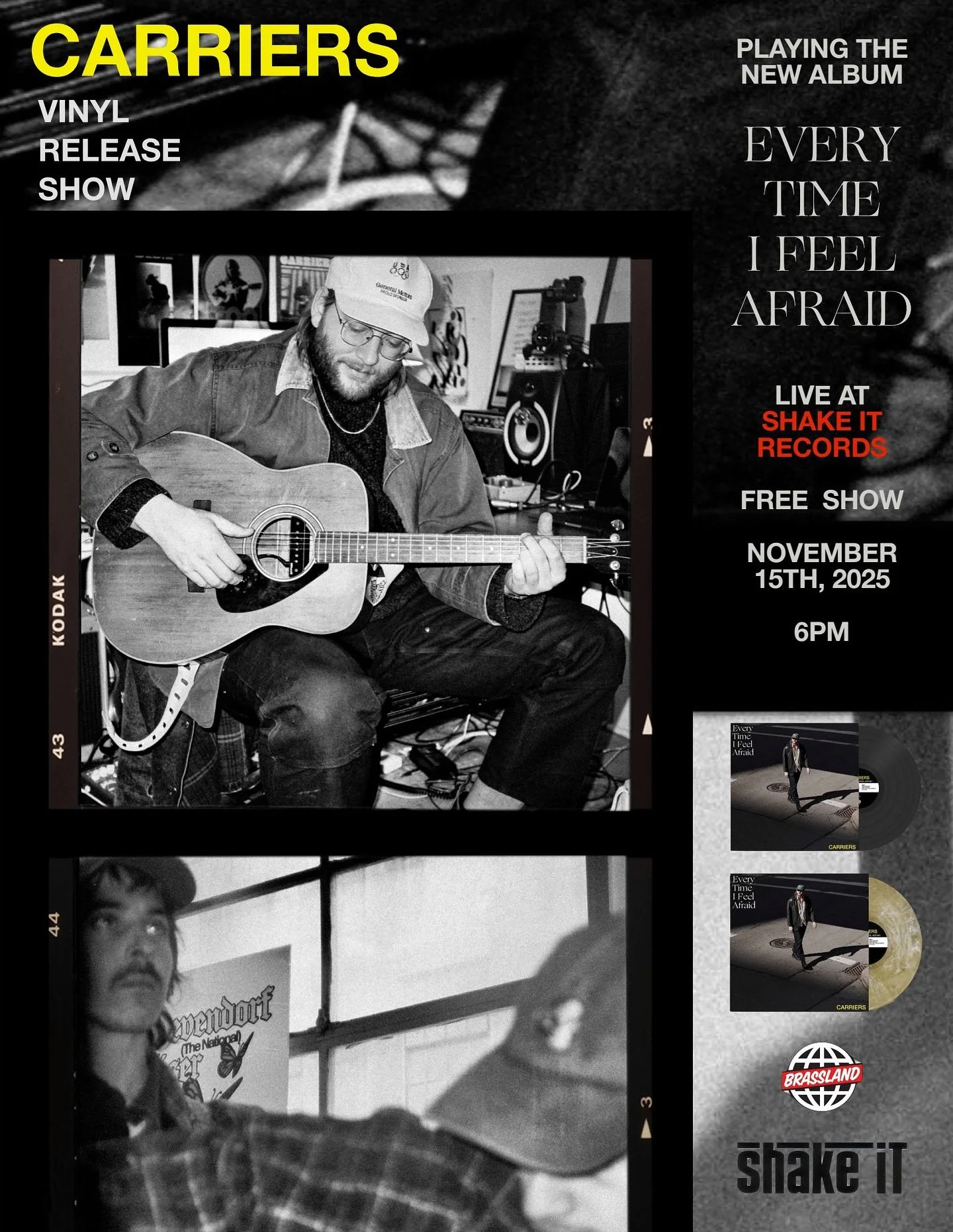 Exciting news!!!!! I know we made you wait, but now that vinyl is here we&rsquo;re stoked and ready to celebrate! Mark your calendars for the 𝑬𝑽𝑬𝑹𝒀 𝑻𝑰𝑴𝑬 𝑰 𝑭𝑬𝑬𝑳 𝑨𝑭𝑹𝑨𝑰𝑫 vinyl party 🎈 

Saturday the 15th @shakeitrecords 
6PM - FREE
