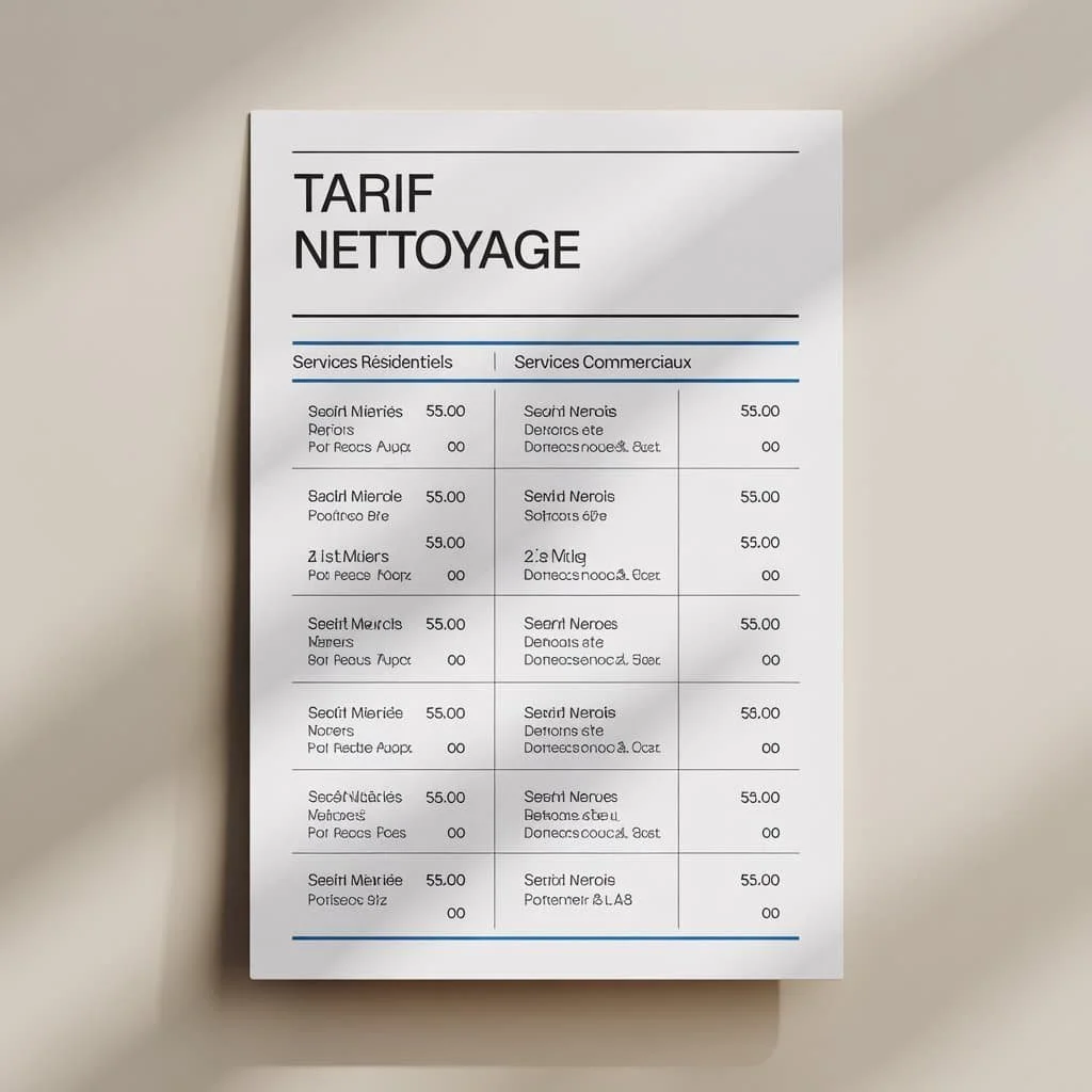 Tarif nettoyage de bureaux en Suisse - prix au m², forfaits et conseils