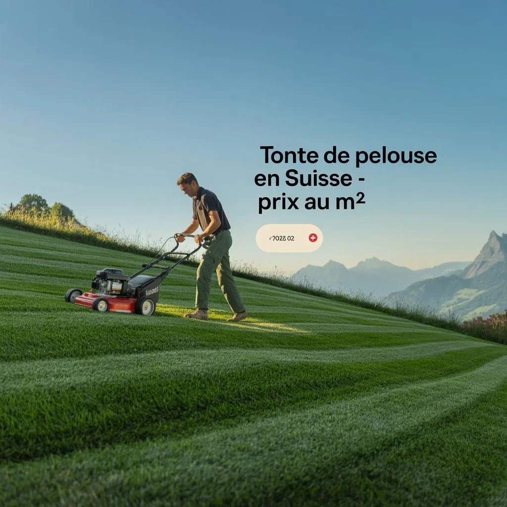 Tonte de la pelouse en Suisse : tarifs, prix au m² et conseils pour payer le juste prix