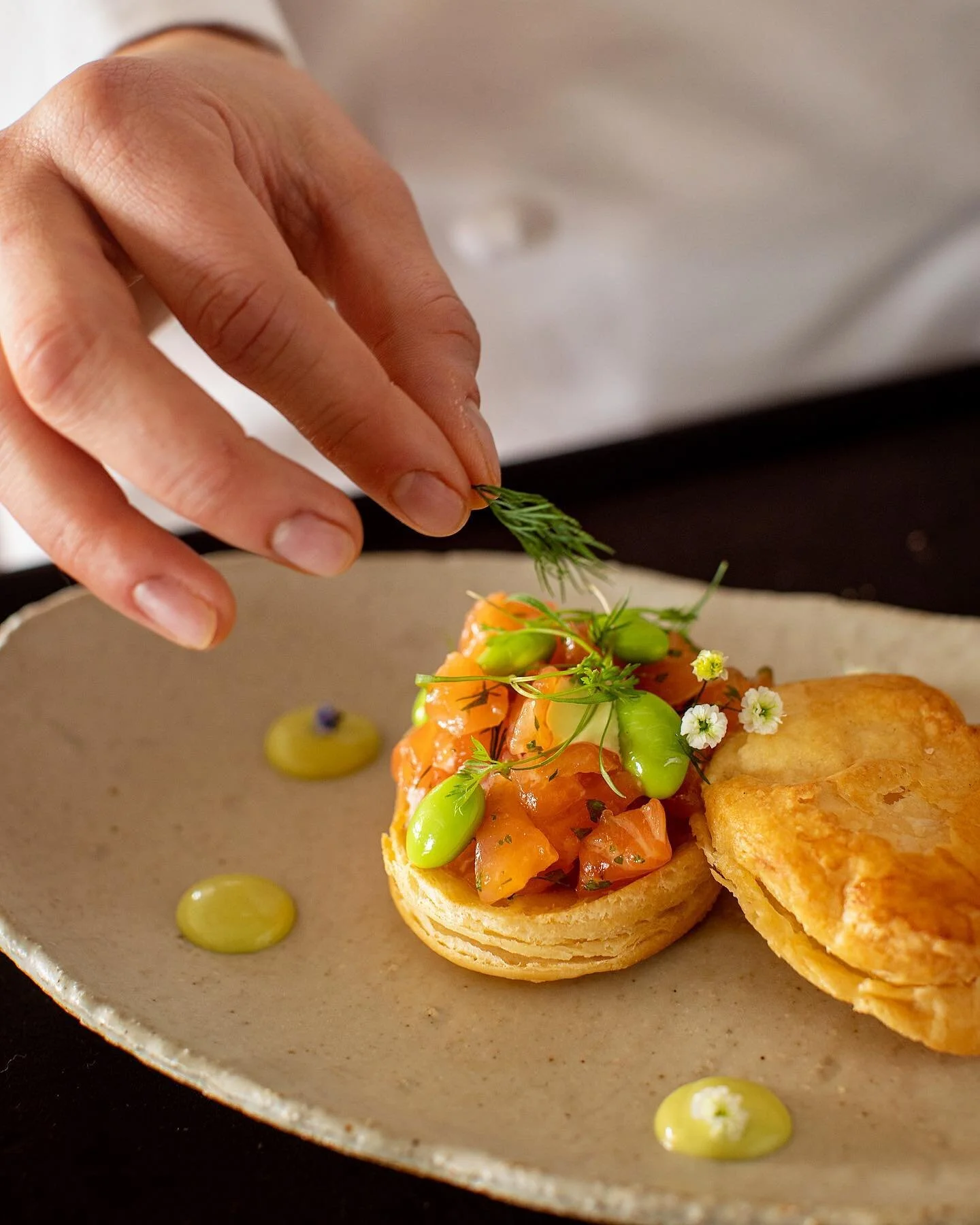 Salmon Tartare Wasabi Mayonnaise 🌱