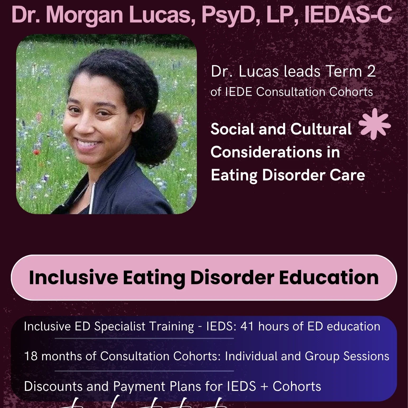 Learn from one of the best! https://www.inclusiveeatingdisordereducation.com/