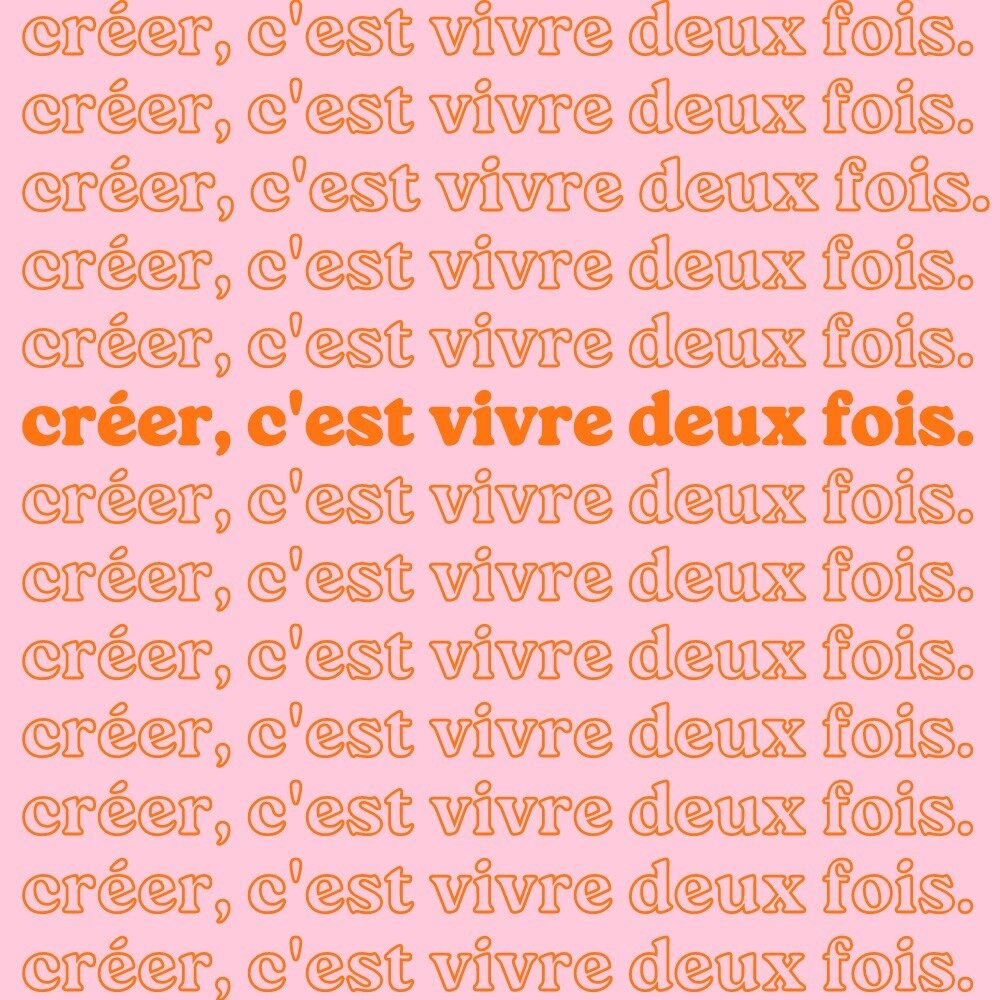 &quot;Cr&eacute;er, c'est vivre deux fois.&quot; - Albert Camus (Translates as &quot;To create is to live life twice&quot;)⁠
⁠
This quote has stuck with me for many years - it encompasses the way I feel about the art of creating - this idea that it c