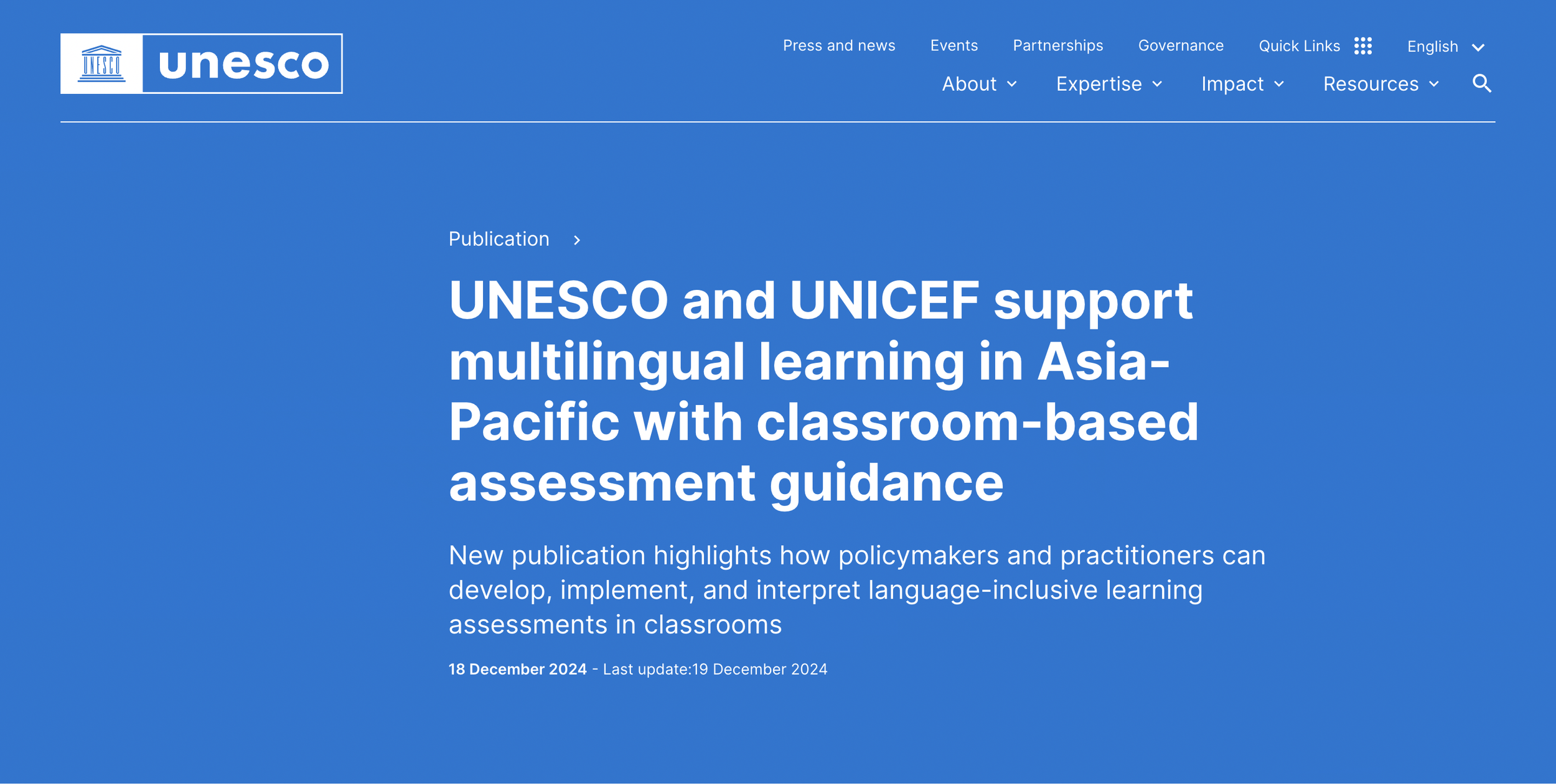 Guidance for the Classroom-Based Assessment of Multilingual Learners: Assessing Languages, Literacy, and Learning Across the Curriculum