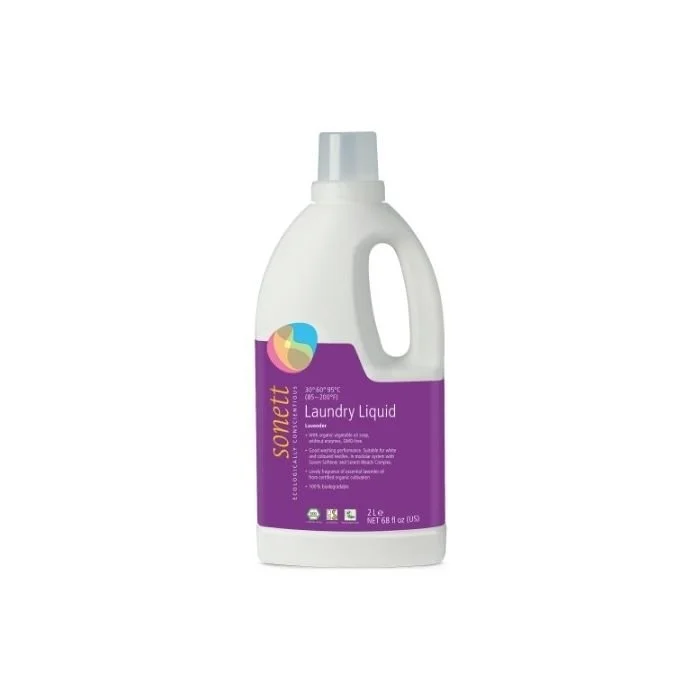 In this liquid detergent, soap, sugar surfactant and fatty alcohol sulphate complement each other, thus intensifying their effect. To obtain the soap, rapeseed / sunflower oil, certified organically grown, is being saponified in a special process of 