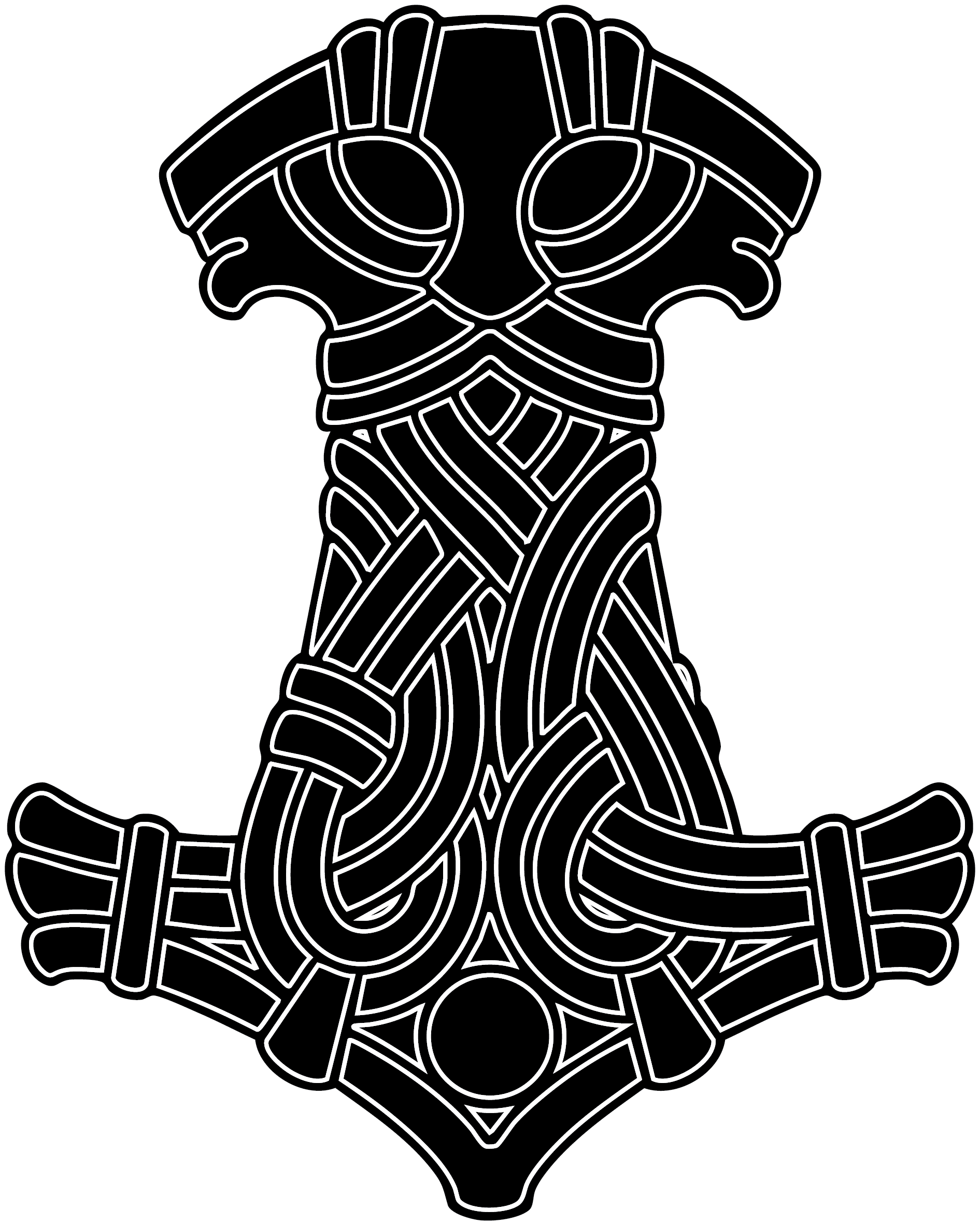 Stylized Thors Hammer Mjolnir