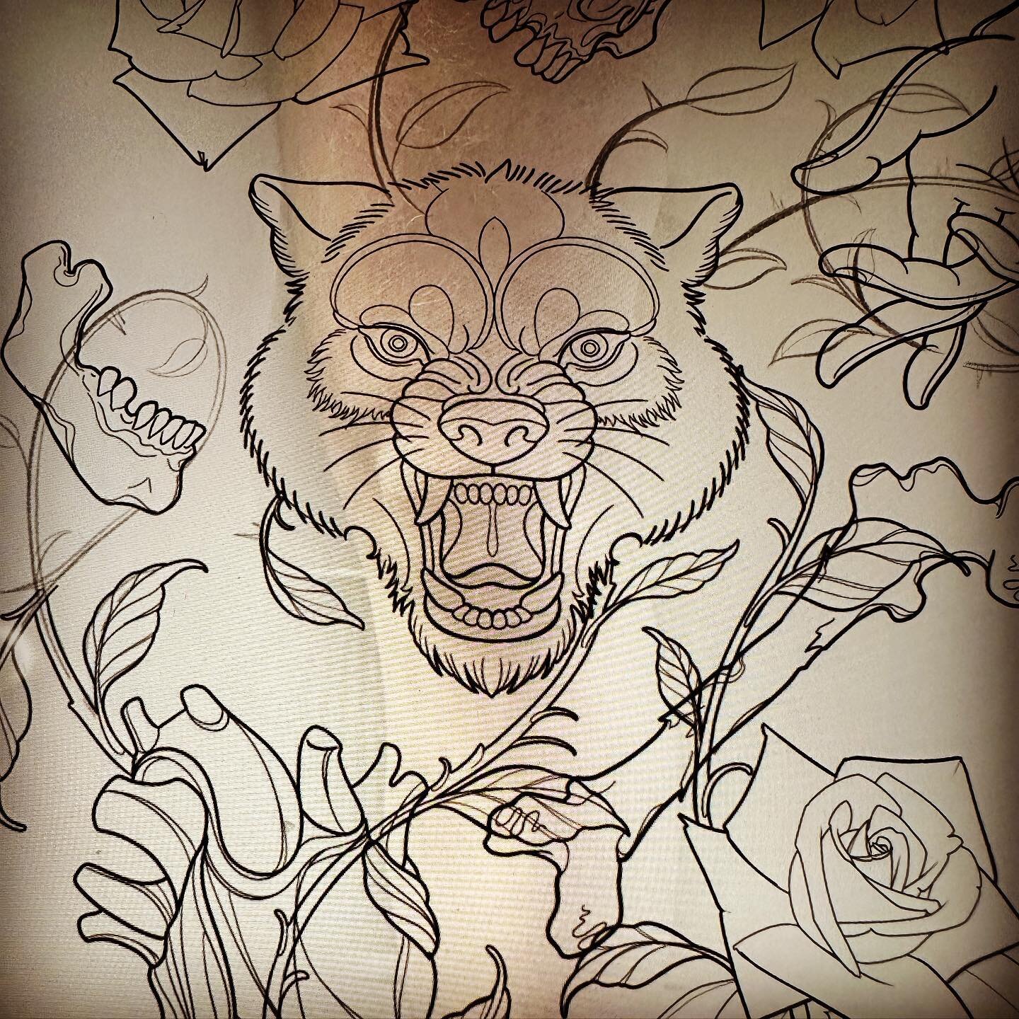 #neotraditionaltattoo drawing of a leg sleeve project that I’m going to be working on this year! So many fun projects coming up. Big, and small.
I can’t take on every tattoo piece I’m asked to do, but I do give the ones I choose m