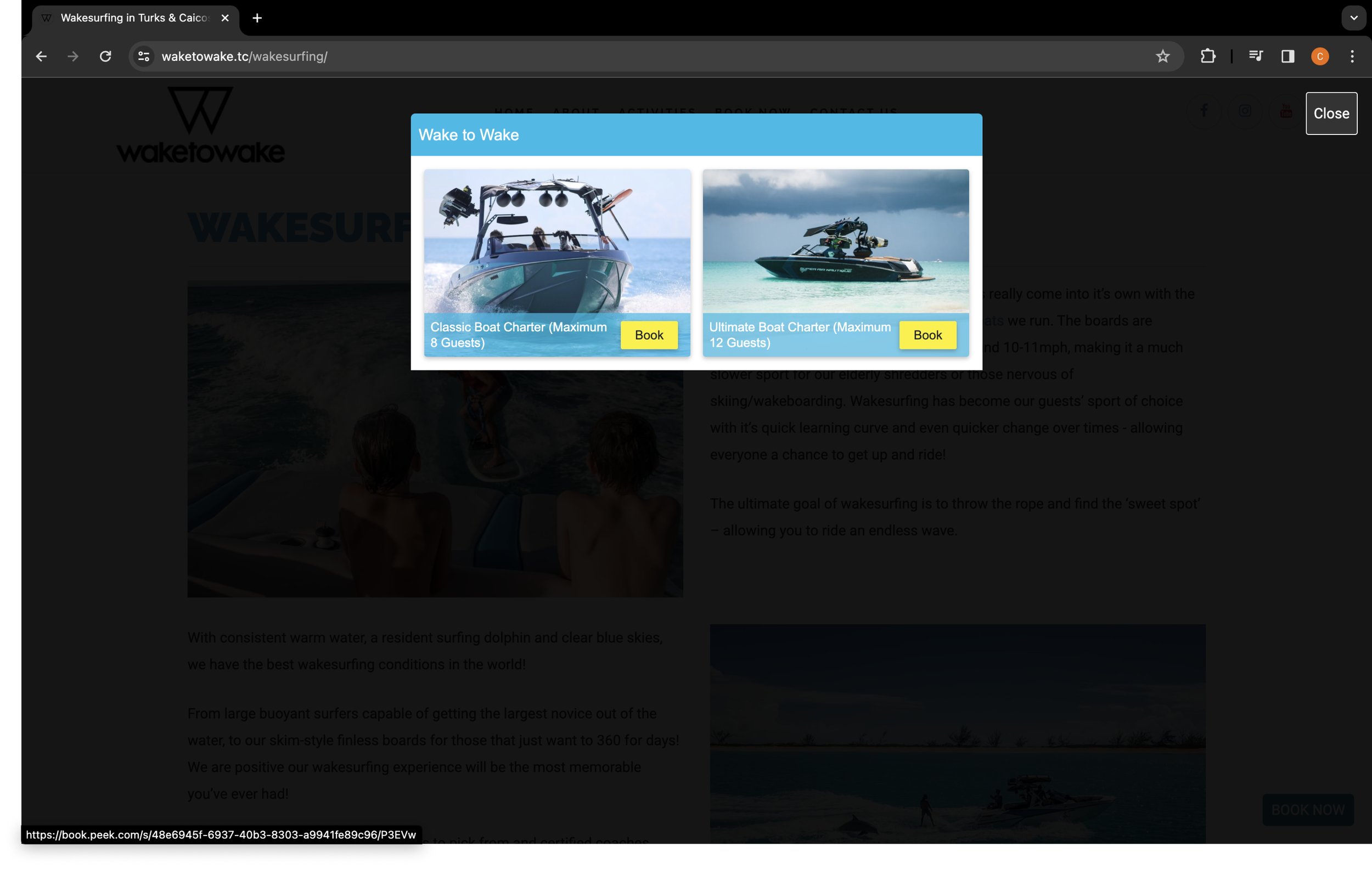 WaketoWake Booking