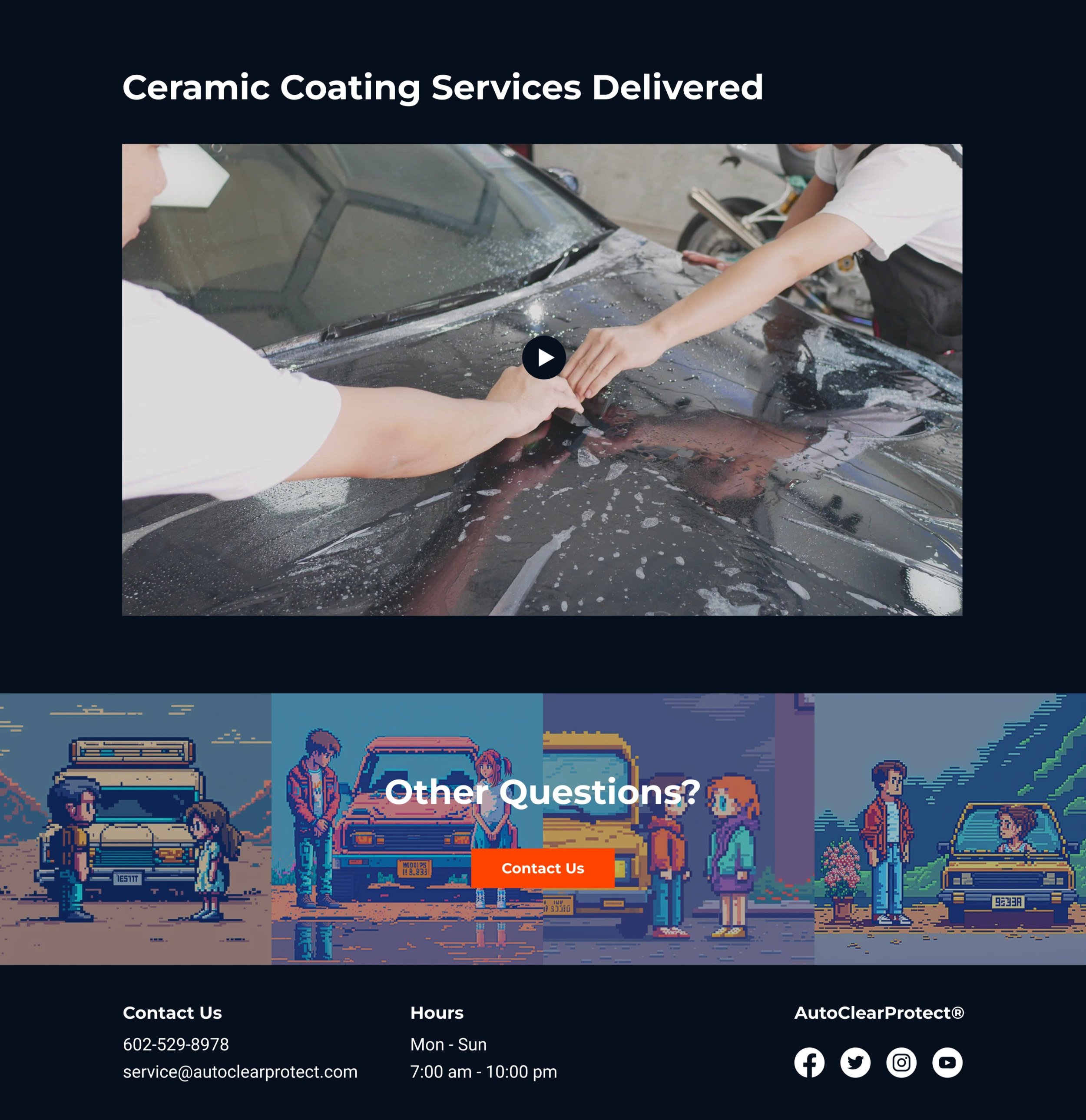 Autoclearprotect ceramic coating web page