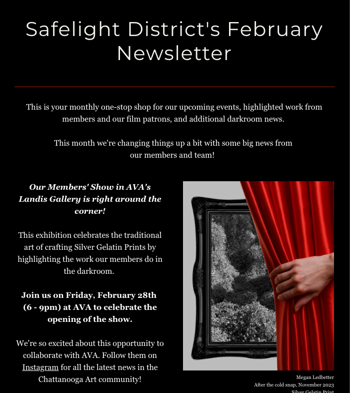 February 2025: Upcoming Shows and Membership Details