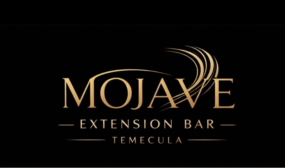 Mojave Extension Bar in Temecula logo on a black background with gold lettering and design.