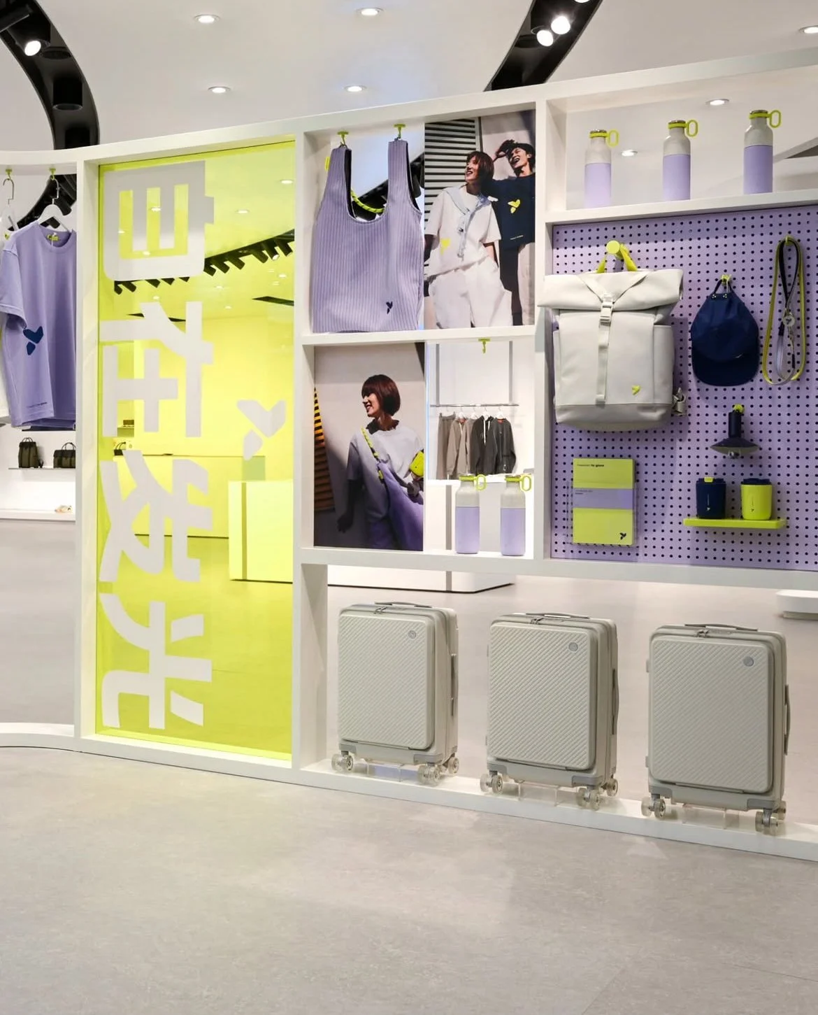 firefly on stage: The CMF design strategy was applied across the entire user experience and all brand touchpoints—including merchandise and the trade-fair stand.