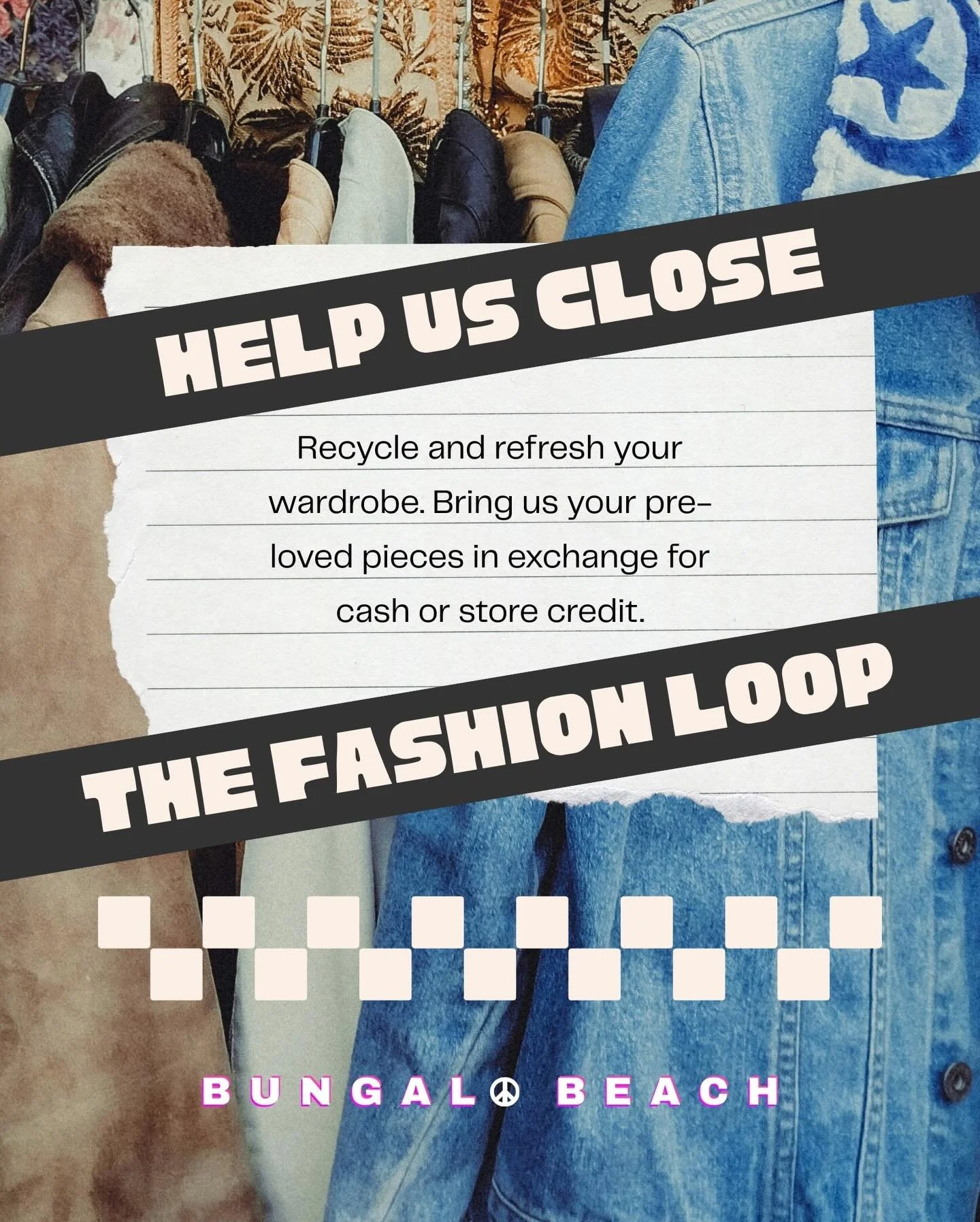 refresh your wardrobe in a circular way♻️ bring in your gently worn clothing and sell it to us.
get cash or store credit and shop your next fave look.