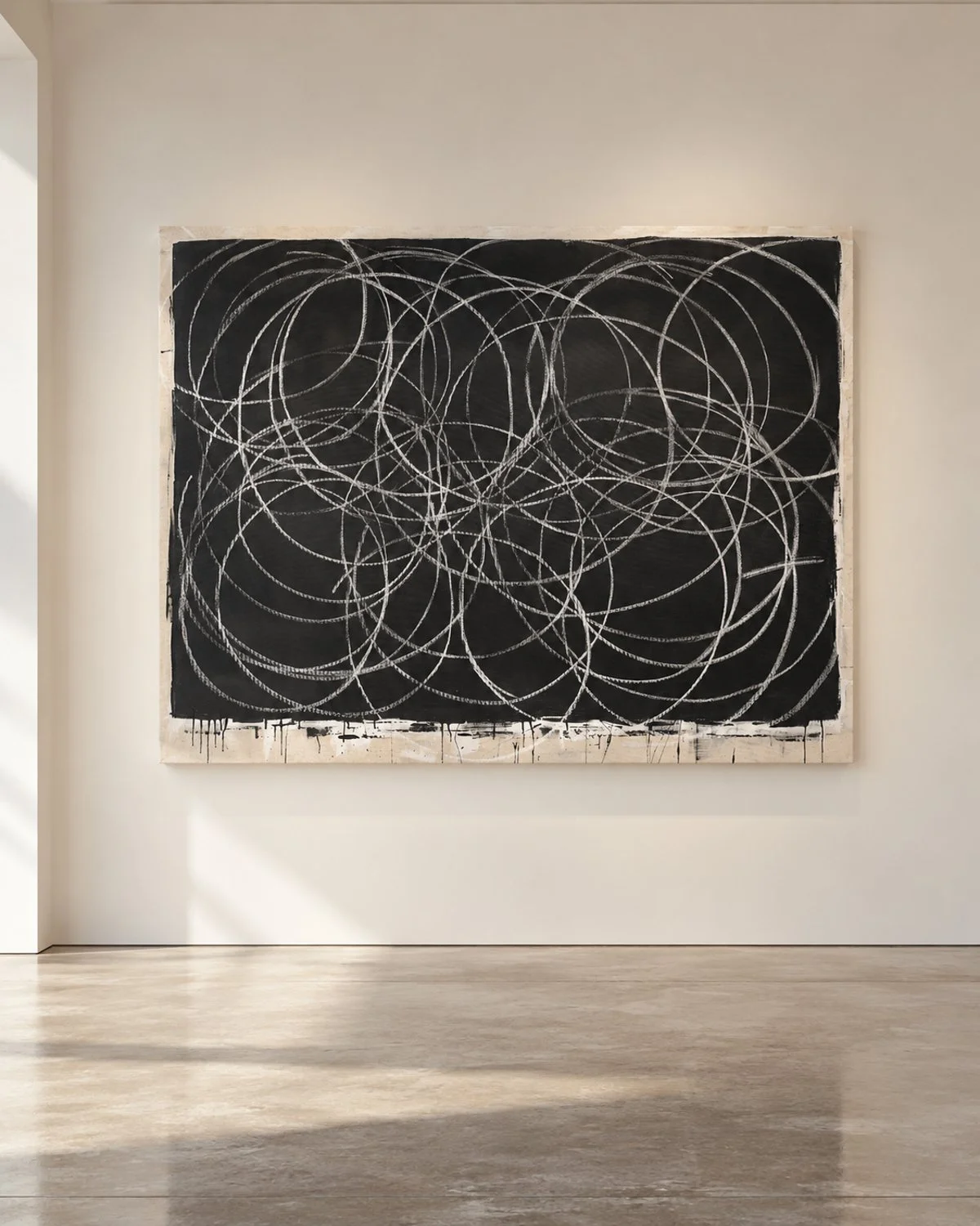 Chalk Circles / Abstract Contemporary Art