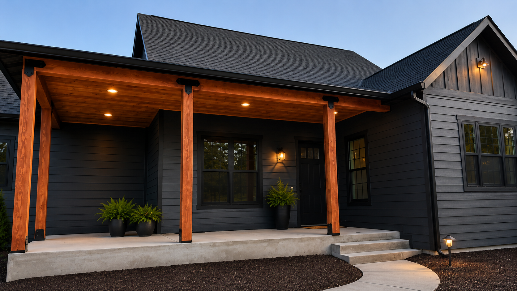 Timber Beams Outdoor Montana Custom Home Builder