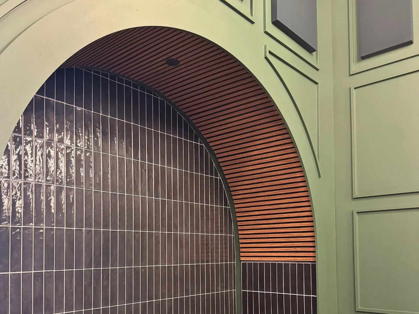 Echofelt MDF acoustic wall slats