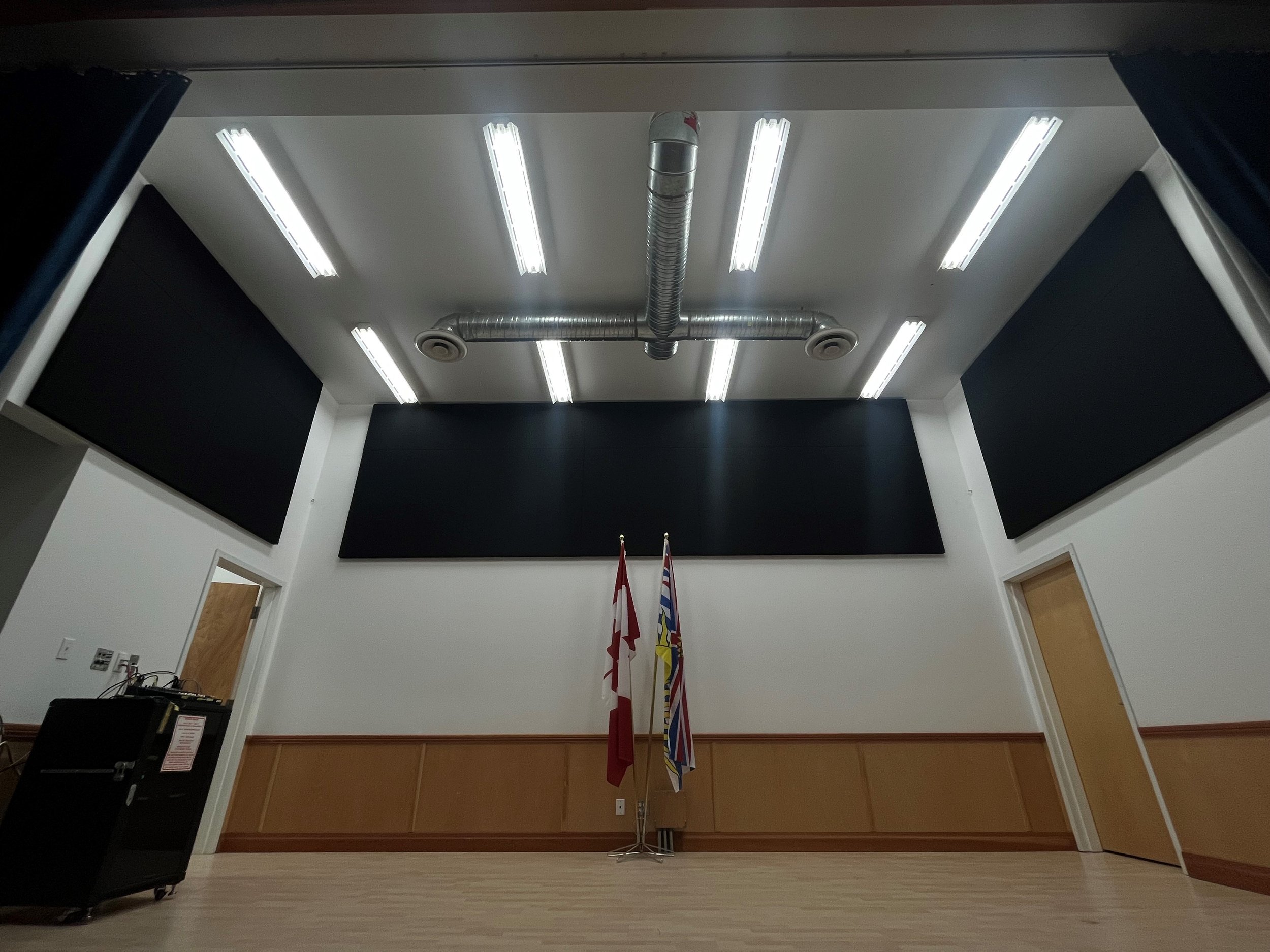 Echotrol Acoustic Baffles installed in McBride Community Hall - McBride, BC 2.jpg