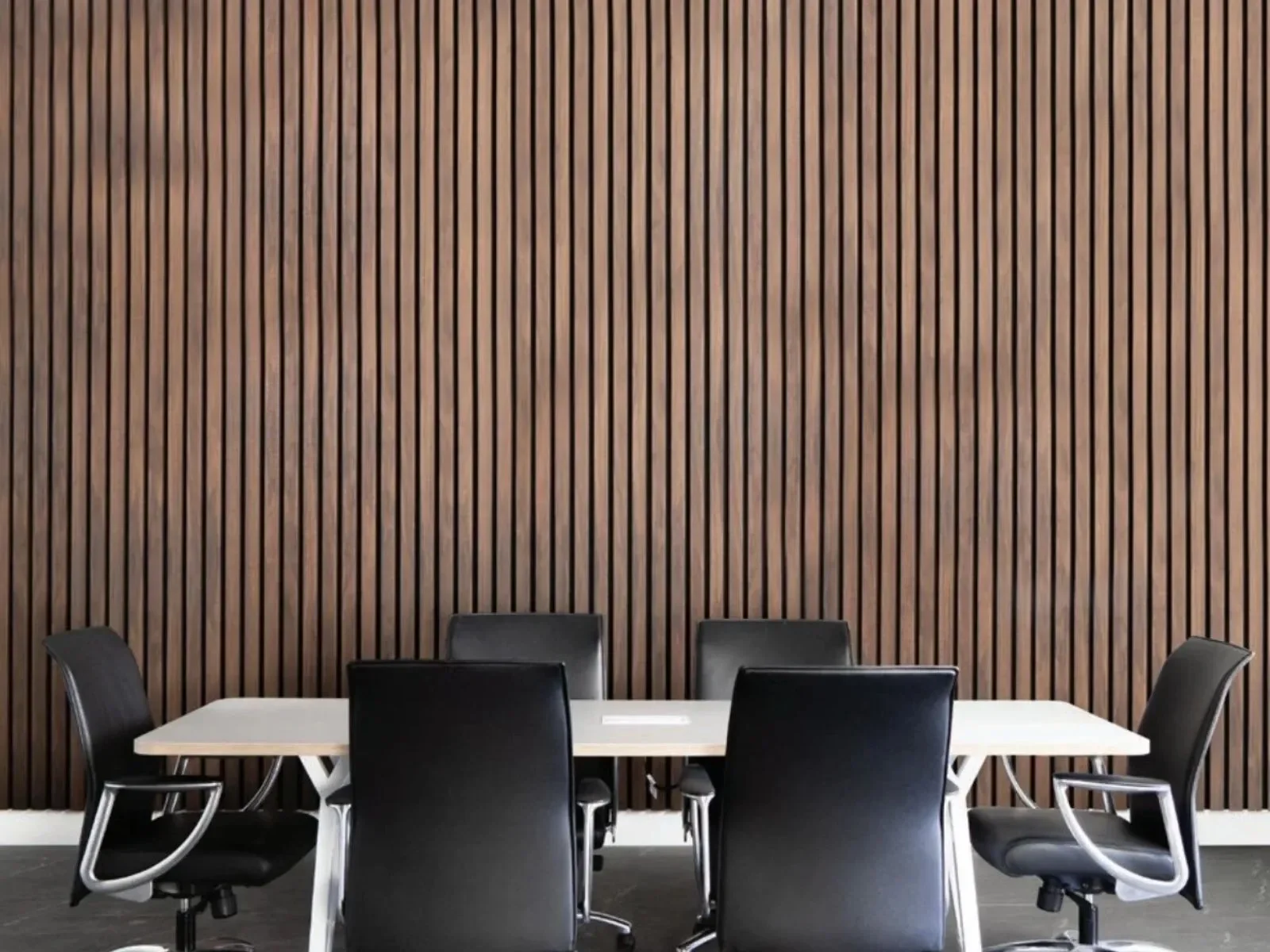 Echofelt acoustic wall slats
