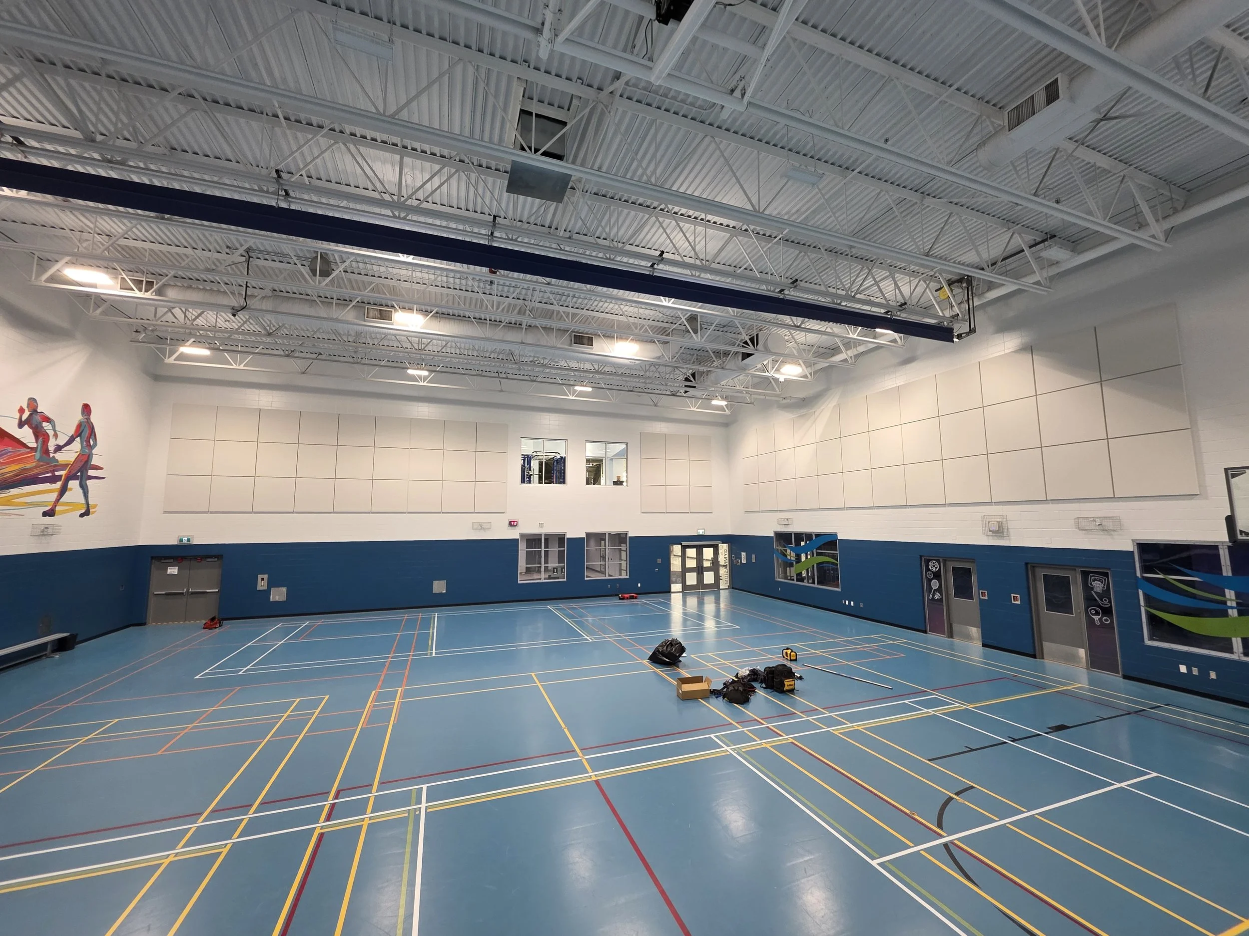 Echotrol Acoustic Panels at Millenium Place Gym - Sherwood Park, Alberta