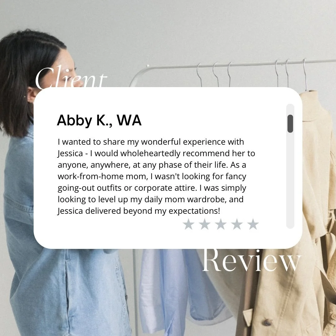 The reviews are in! Here&rsquo;s what some of my local (SLC) and virtual clients had to say about working with me this fall/winter. 

#personalstylingservice #slcstyle #workingmomslife #workingmomstyle #styleover30