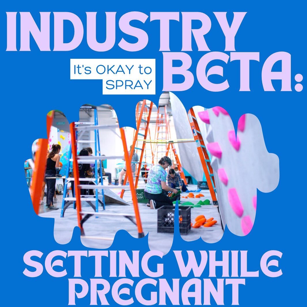 INDUSTRY BETA
We compiled some guidance from setters within our community with lived experience of being pregnant while setting. We highly recommend reading the advice below, and also checking out the in-depth CBJ interview that Holly Yu Tung Chen (@