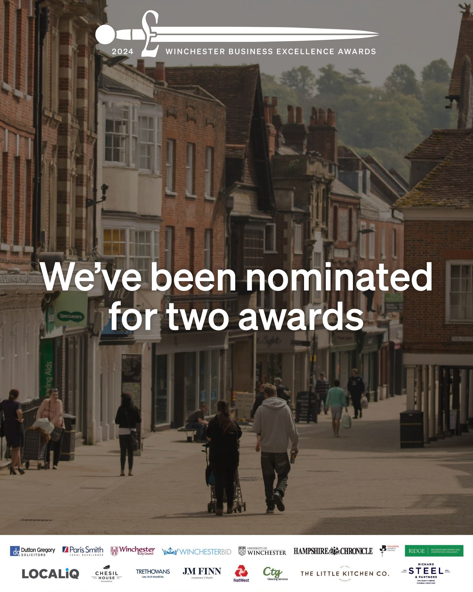 Our team work tirelessly to deliver the best service for our clients... which is why we are thrilled to have been nominated for the Winchester Business Excellence Awards in the following categories:

1️⃣ Service Excellence Award
2️⃣ SME/Independent B