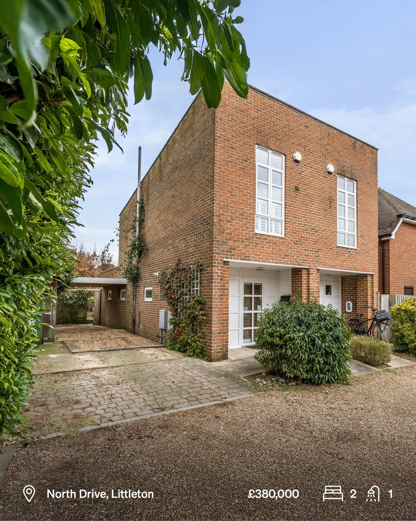 #ForSale A truly unique and contemporary two bedroom home, tucked away in the sought-after village of Littleton, offering countryside charm with city convenience. Presented to an exceptional standard throughout and offered with no forward chain &mdas