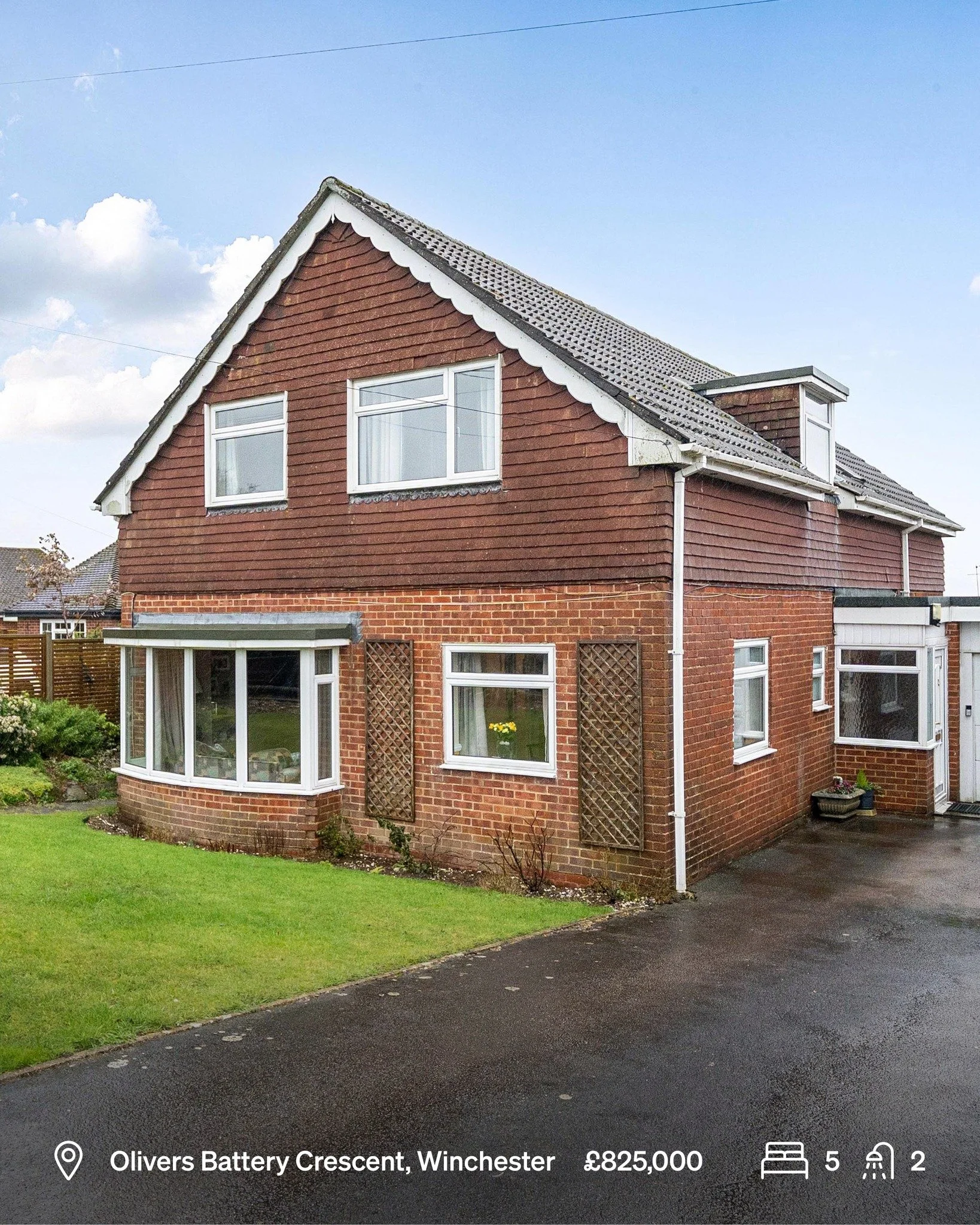 Set in one of Winchester&rsquo;s most desirable residential areas, this substantial five-bedroom home combines generous living accommodation with a peaceful suburban setting &mdash; just minutes from the city centre.

📍 Olivers Battery Crescent
💷 &
