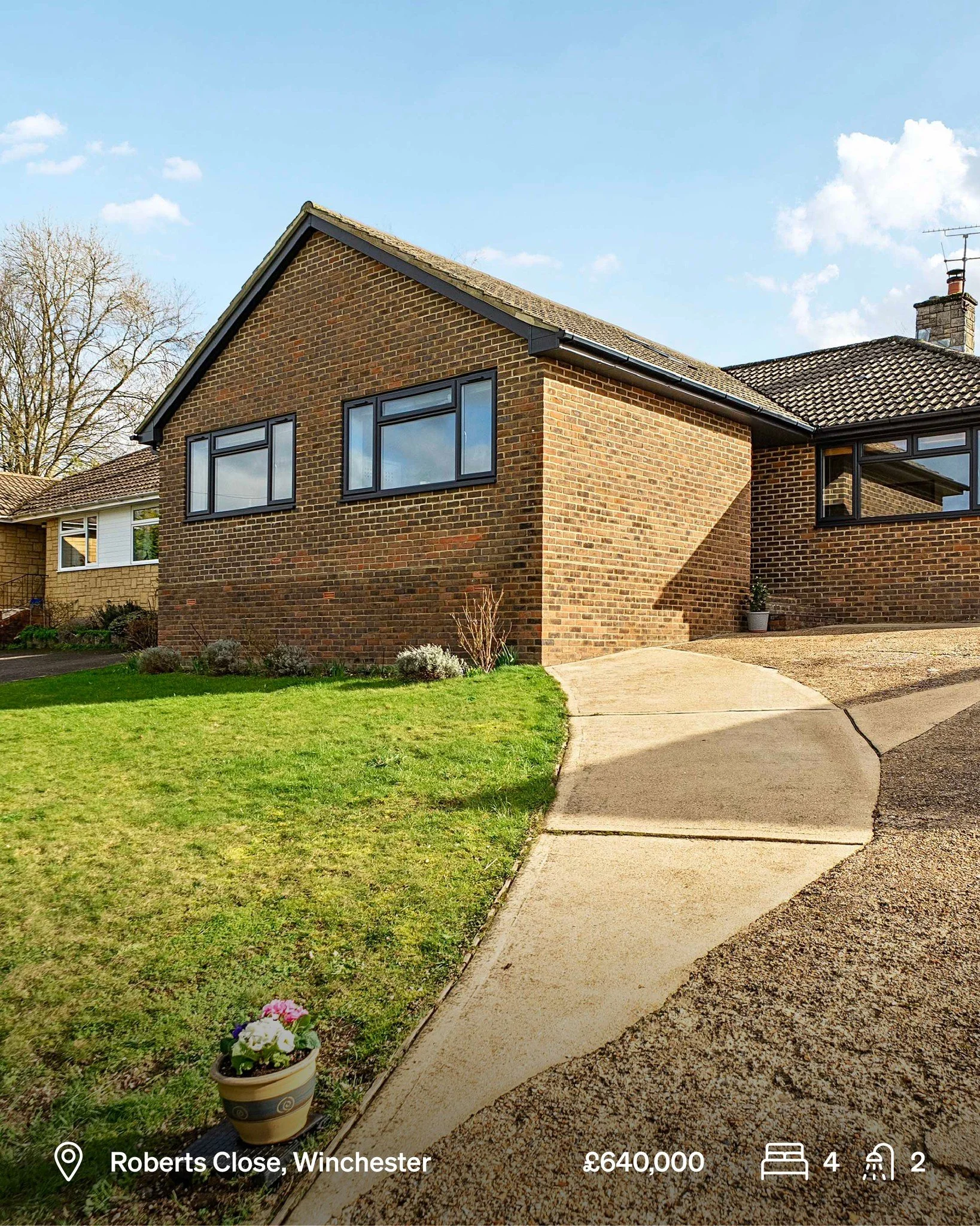 A beautifully presented four-bedroom bungalow in the heart of Kings Worthy. Offering generous living space, stunning views and superb connectivity&hellip; this home perfectly balances tranquillity with convenience. 🏡✨ 

📍 Roberts Close
💷 &pound;64