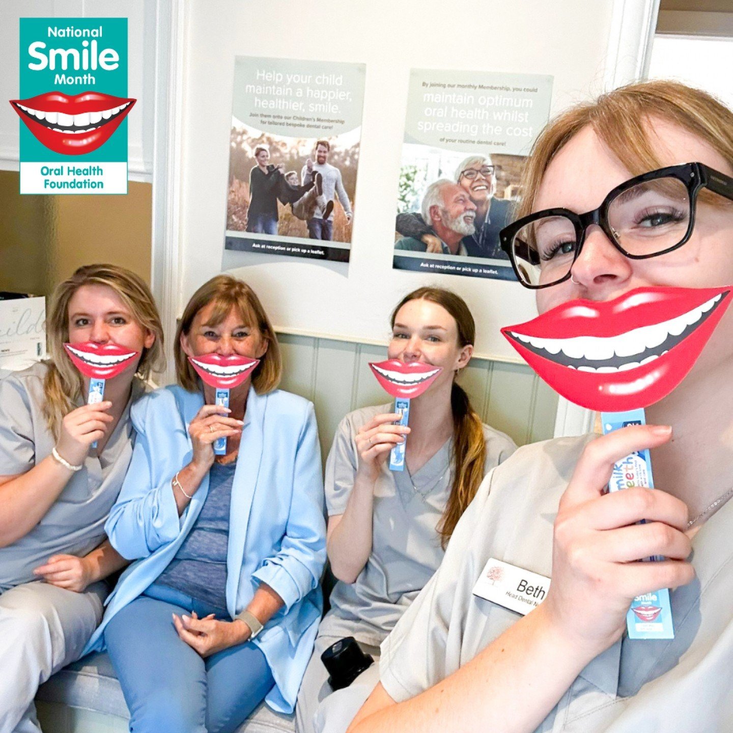 Celebrate National Smile Month with us! 😁✨

Achieving and maintaining a healthy smile is simpler than you think! Just follow these 4 easy steps:

1️⃣ Brush your teeth for two minutes, twice a day using a toothpaste with fluoride.
2️⃣ Clean between y