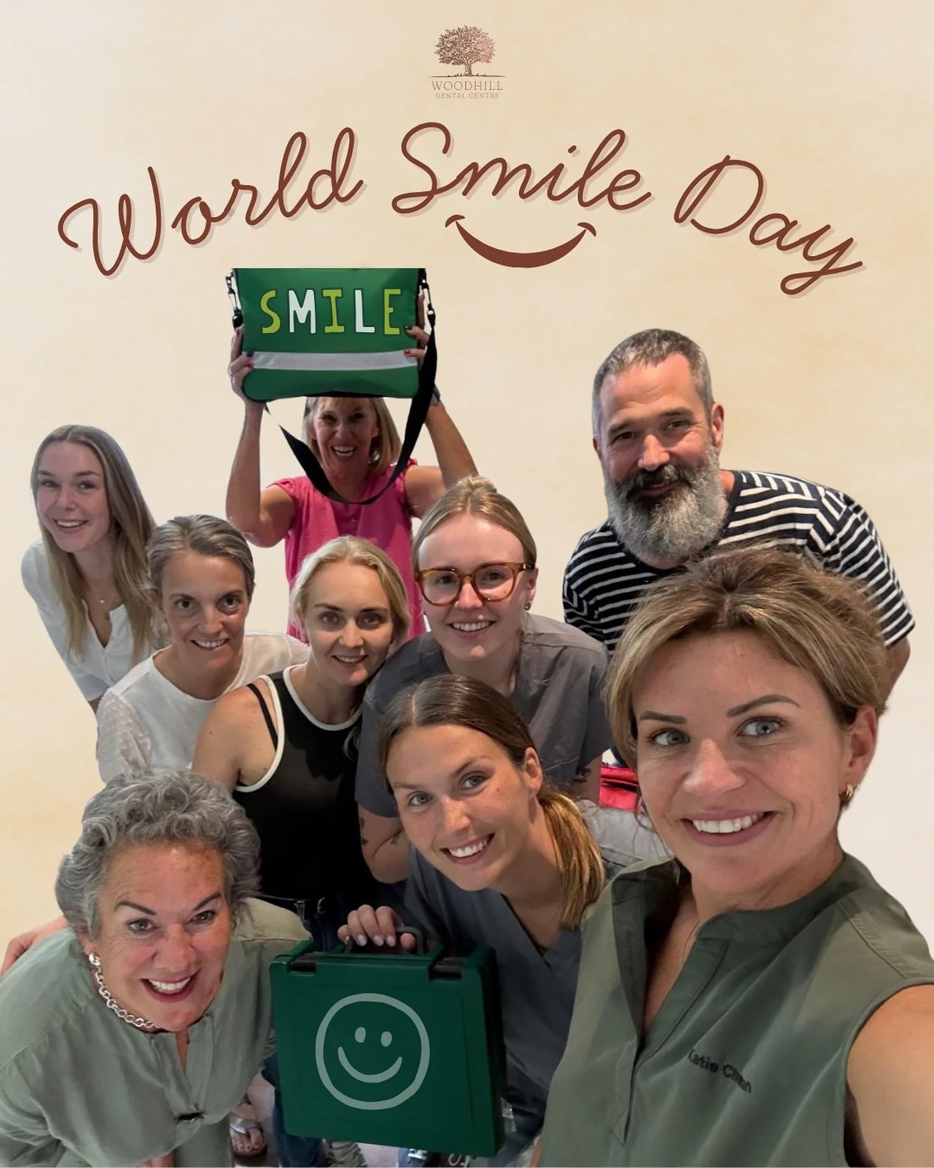 😁🌍 Today is World Smile Day! A smile is the universal language of kindness &mdash; and we&rsquo;re here to help you feel confident sharing yours every day.

 #WorldSmileDay #KeepSmiling #ConfidenceStartsWithASmile #DentalHealth #TeamPhoto #DentalTe