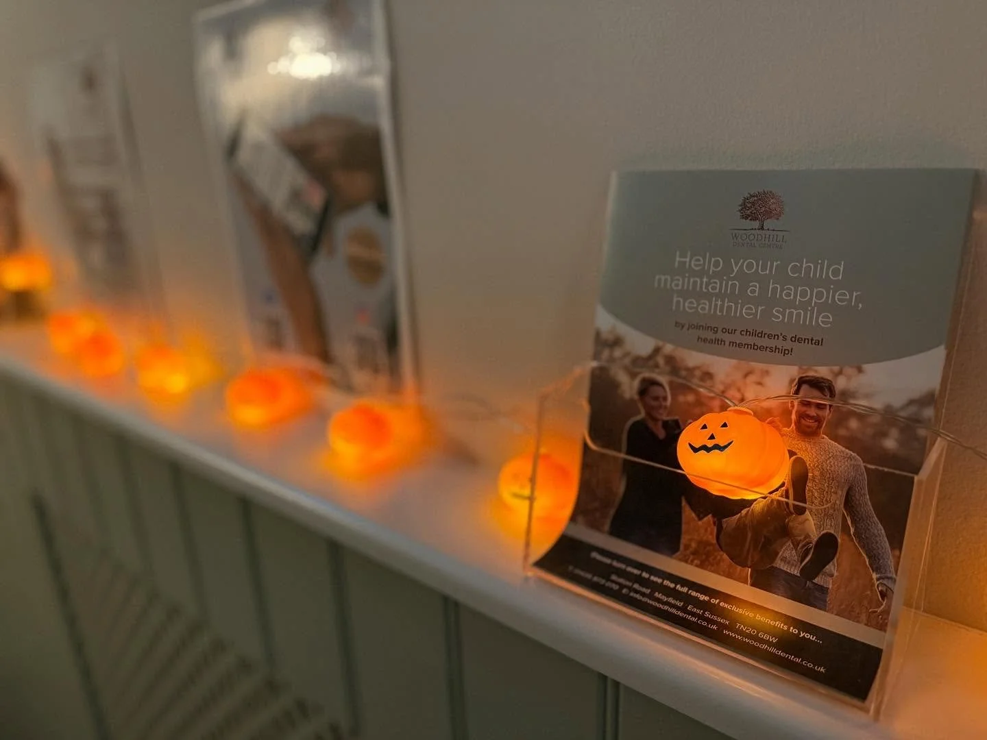 Woodhill has had a spooky makeover! Thanks to the in house Halloween princess Kim! 🎃 🕷️ 🕸️ Next week is chockablock (if you&rsquo;ll mind the pun 🍫) as half term! Can&rsquo;t wait to see you all and give you sweet treat advice! 🦷 💫 Also keep yo
