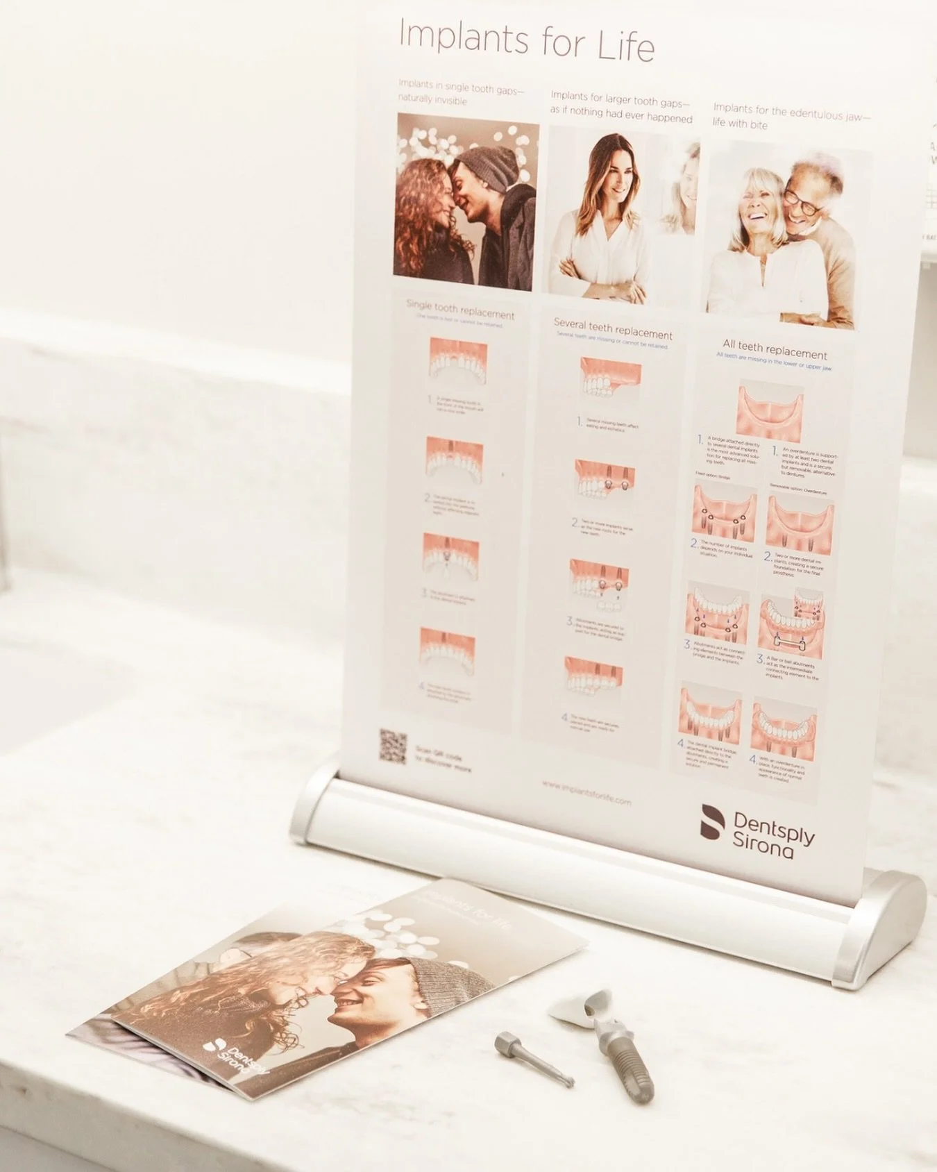 Thinking about replacing missing teeth? 🦷✨

Dental implants are a long-lasting, natural-looking solution that can restore both function and confidence. The process involves placing a small titanium post into the bone where the missing tooth once was