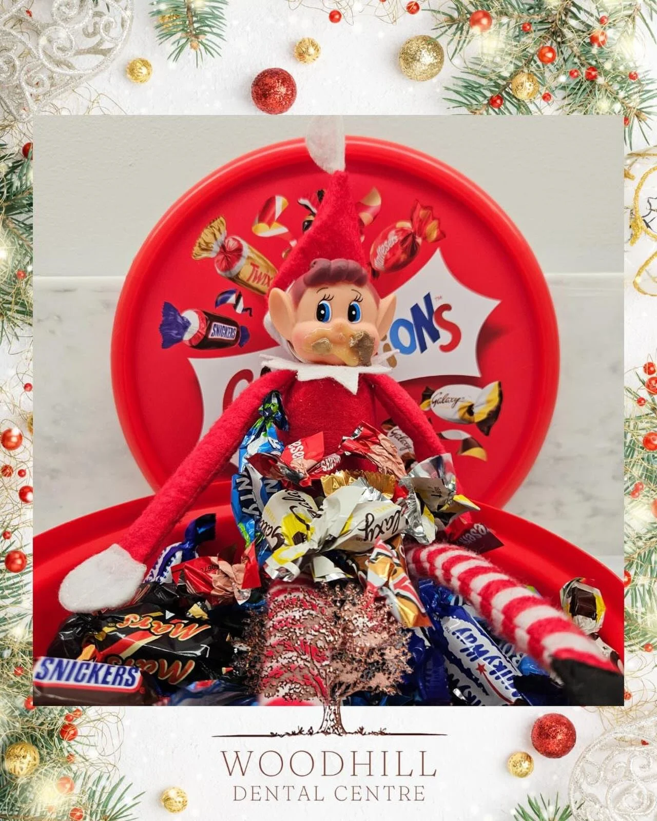 Blimey!!! Woody got stuck into the chocolates! We are all guilty for eating more sugar over the festive period! But a note from Katie - try and keep the frequency of sugar exposure down&hellip; even if the quantity increases! It&rsquo;s a dentists ch
