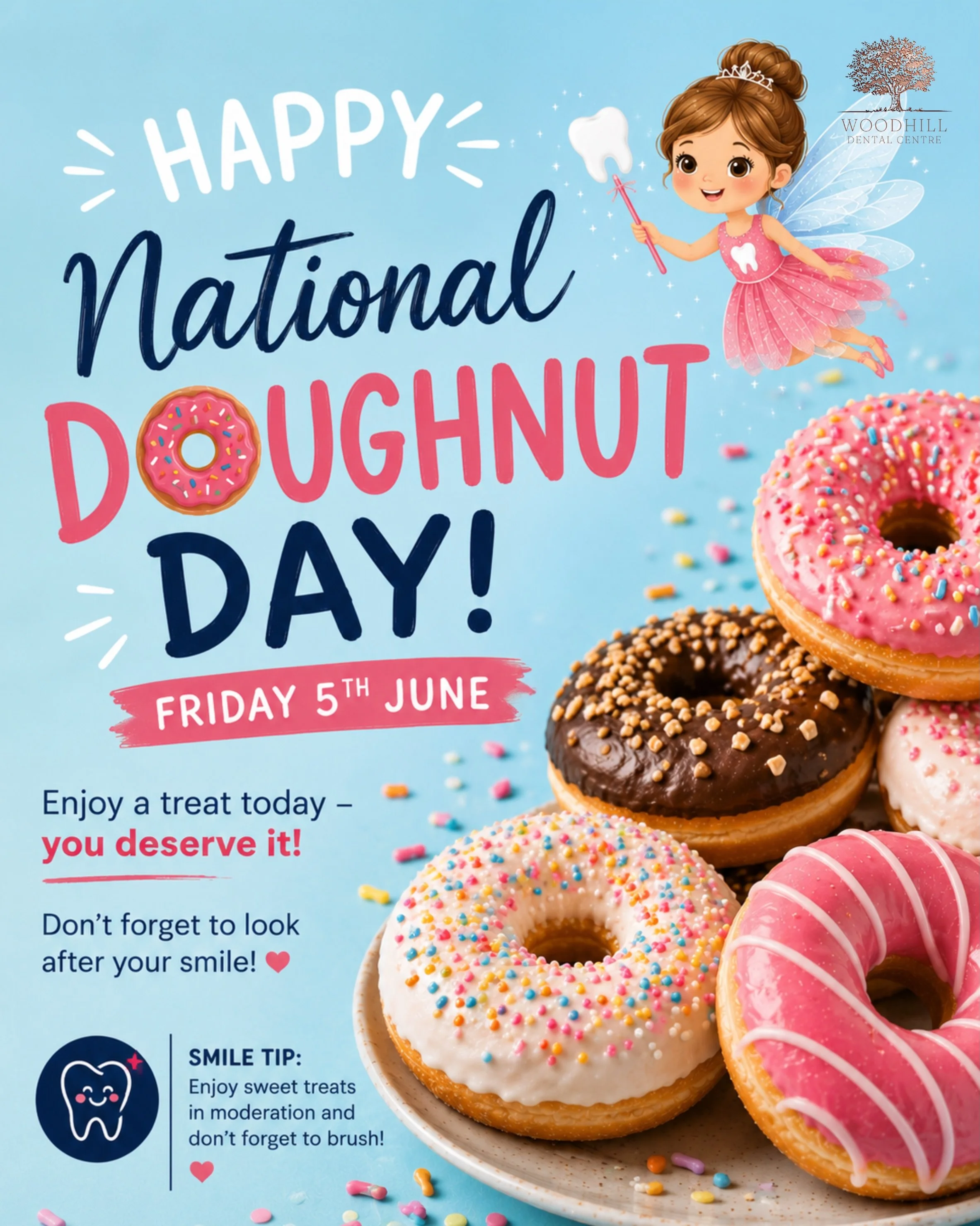 Happy Doughnut Day! 🍩✨

Life is all about balance, so enjoy the doughnut - you deserve it!!

What&rsquo;s your go to favourite flavour?👇🏼

#DoughnutDay #SweetTreat #OralHealth #NationalDoughnutDay #HealthySmile