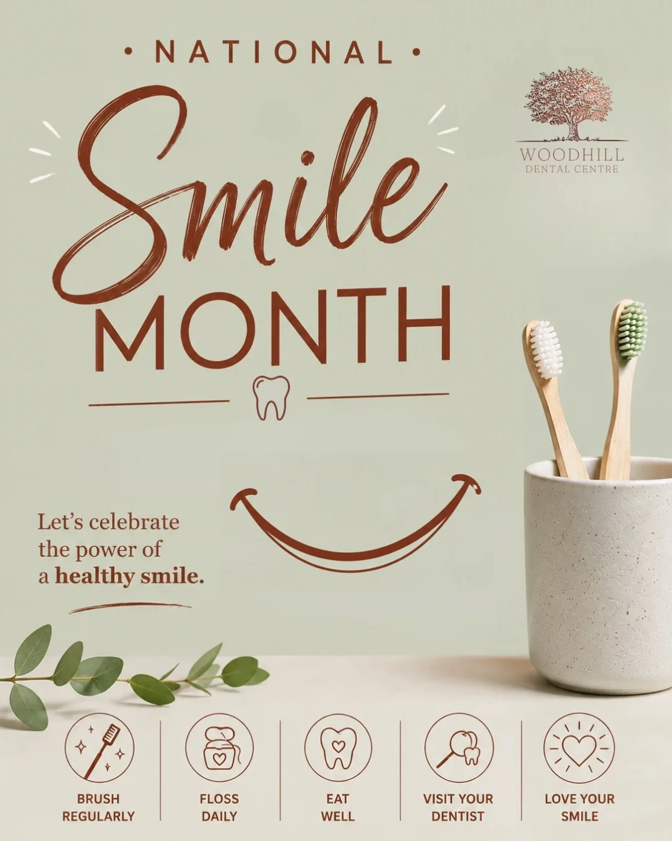 t&rsquo;s National Smile Month! 😁✨

A healthy smile starts with good oral hygiene, regular dental check-ups, and a little self-care.

#NationalSmileMonth #SmileMore #HealthySmile #DentalHygiene #OralHealth