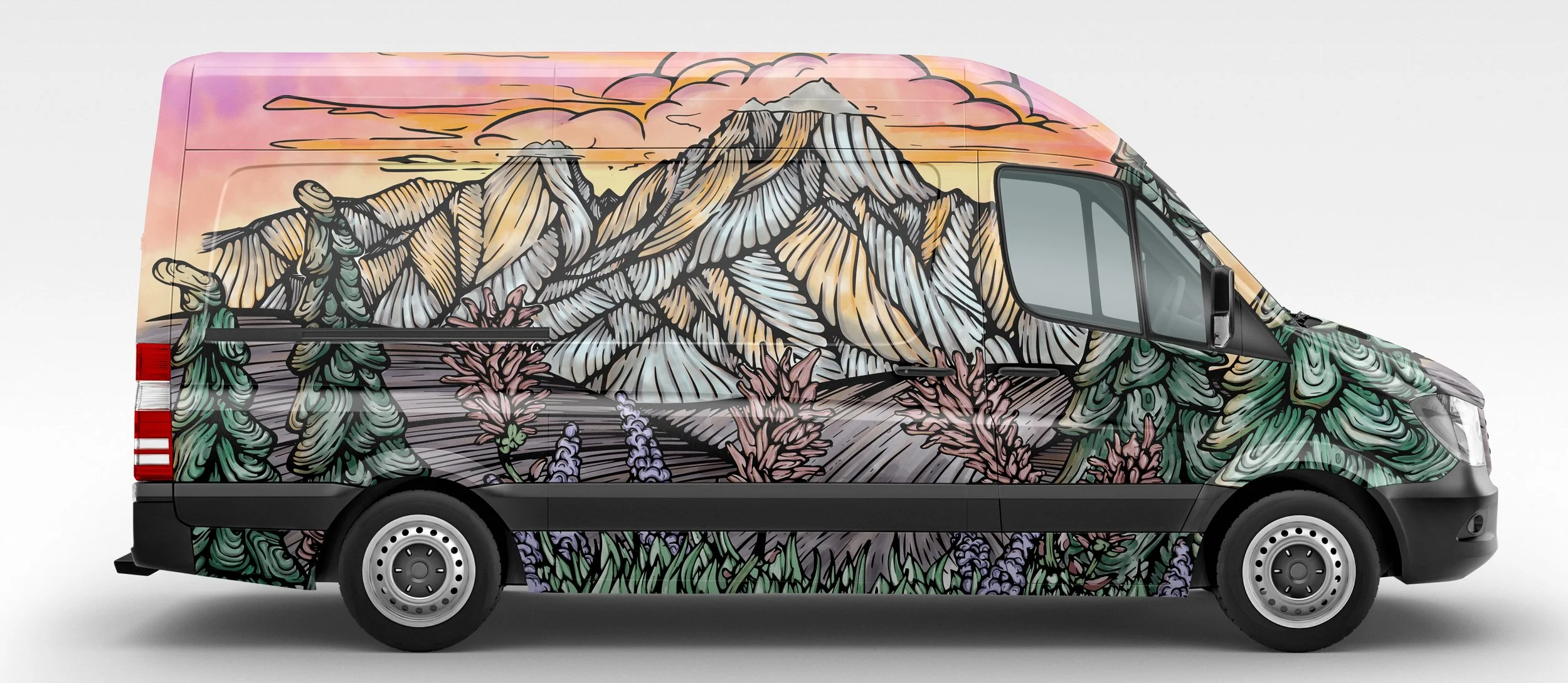 Digital art for Aspen Custom Vans