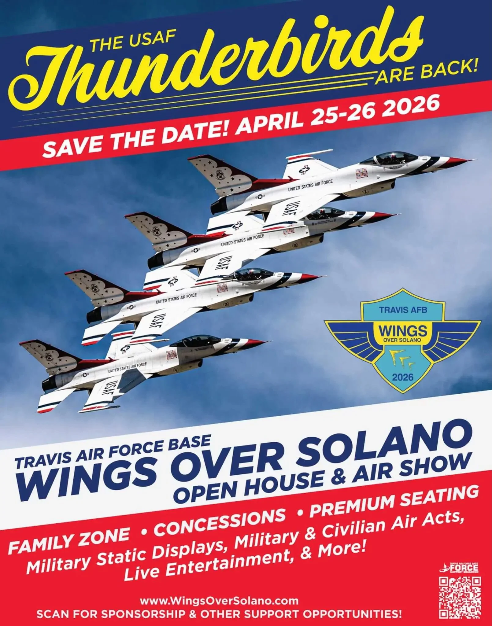 Wings Over Solano Airshow 2026 at Travis AFB