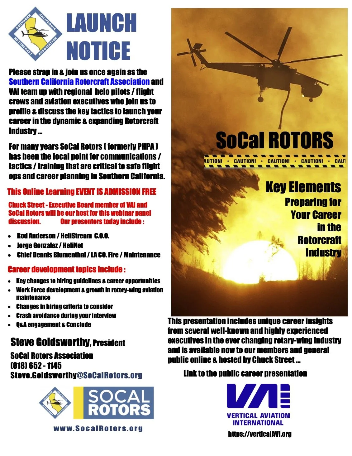 SoCal Rotors Releases On‑Demand Career Presentation for the Rotorcraft Industry