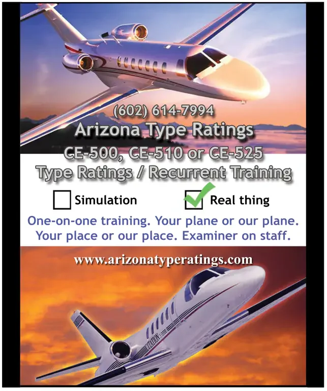 Arizona Type Ratings