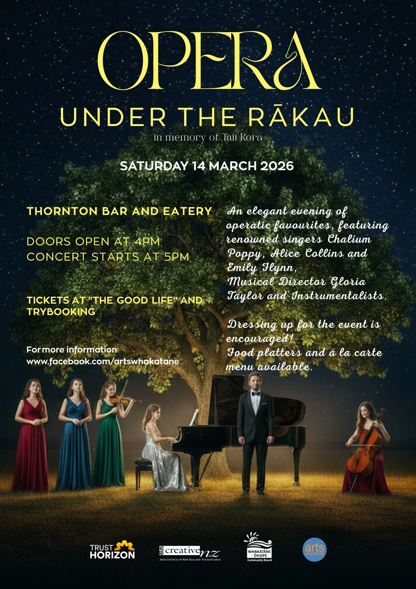 Opera under the RĀkau 2026