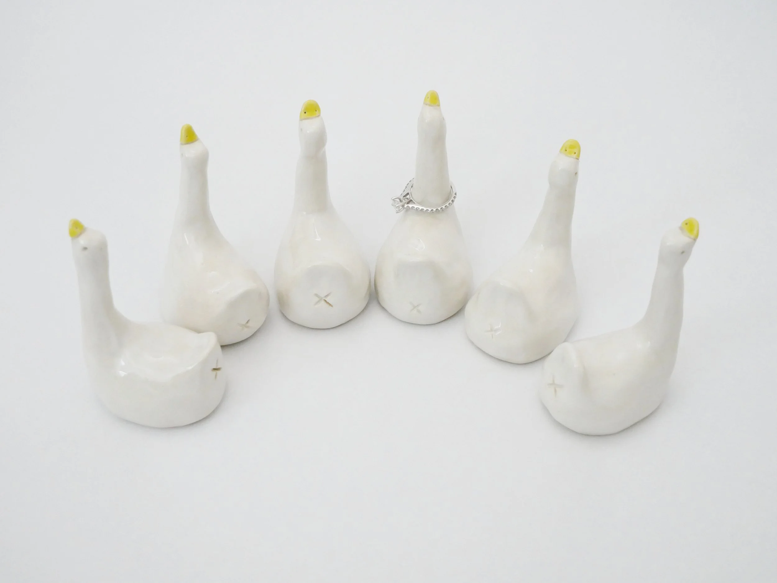 Silly Goose Ceramic Ring Holder
