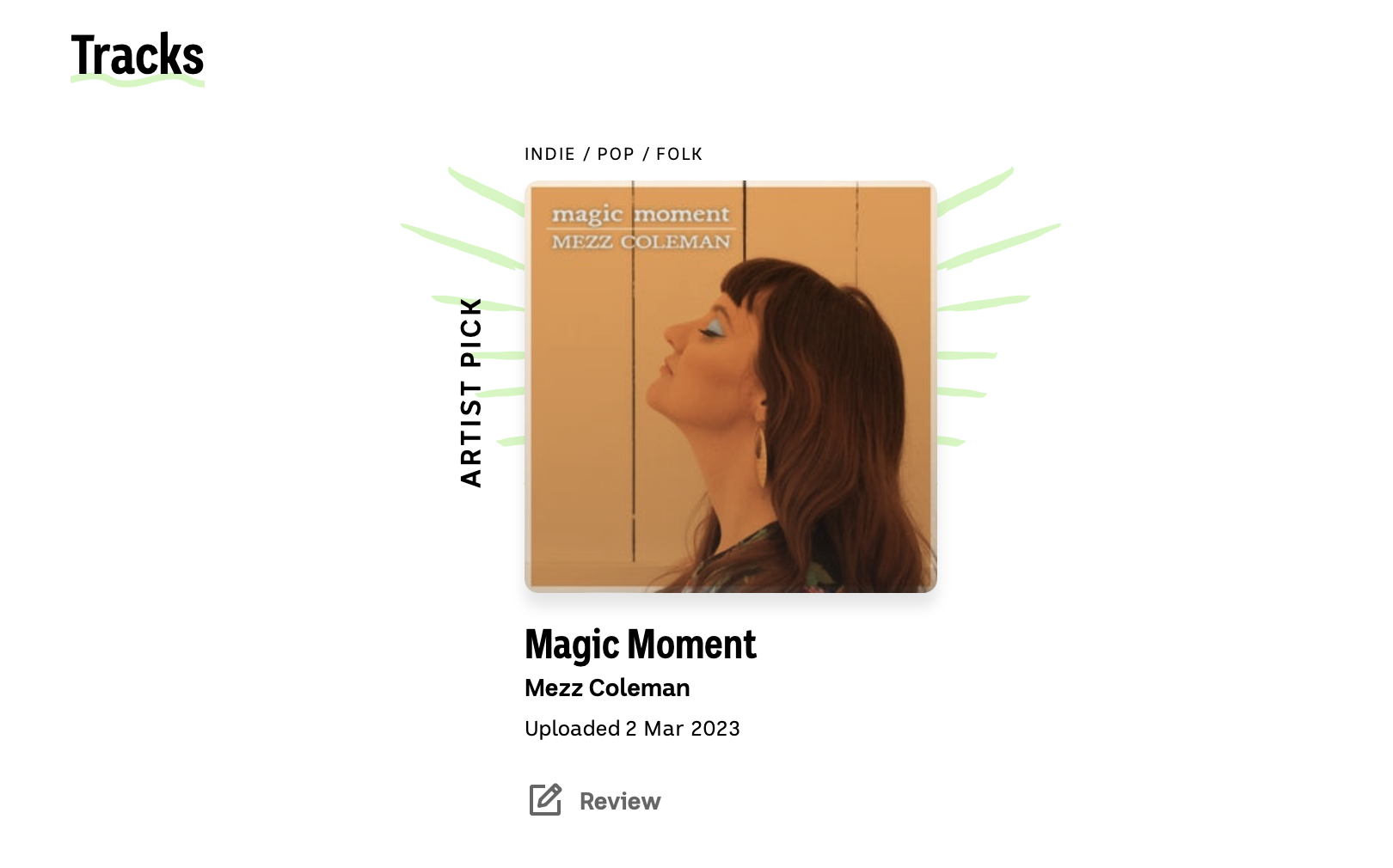 Magic Moment now on Triple J Unearthed 
