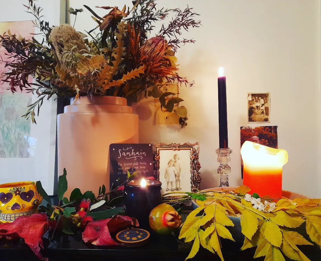 SAMHAIN- the in-between moment between autumn equinox and winter solstice, a beautiful time to stop, reflect, and remember all that has passed.

Today is the first of May, and so begins our descent into the darkest and coldest period of the year. The