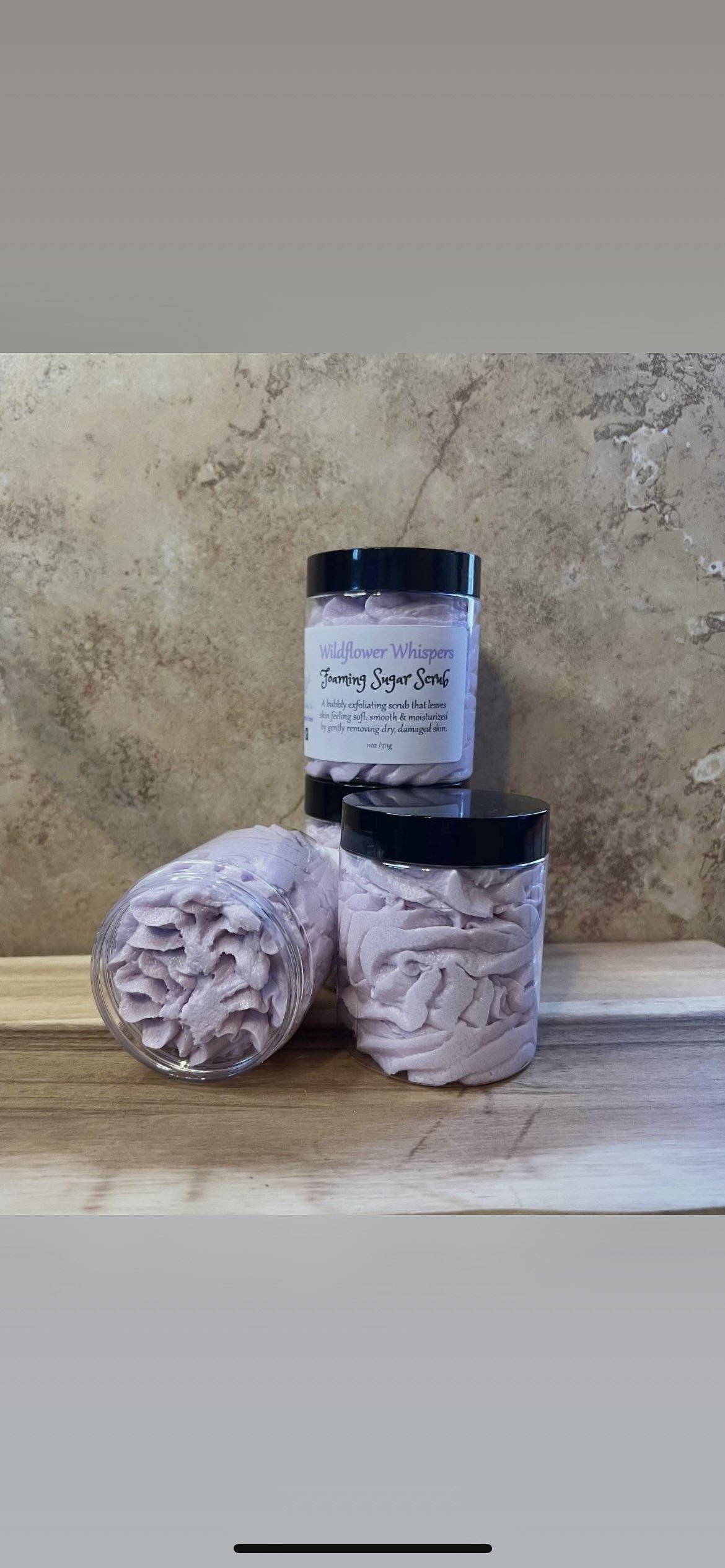 Wildflower Whispers Foaming Sugar Scrub